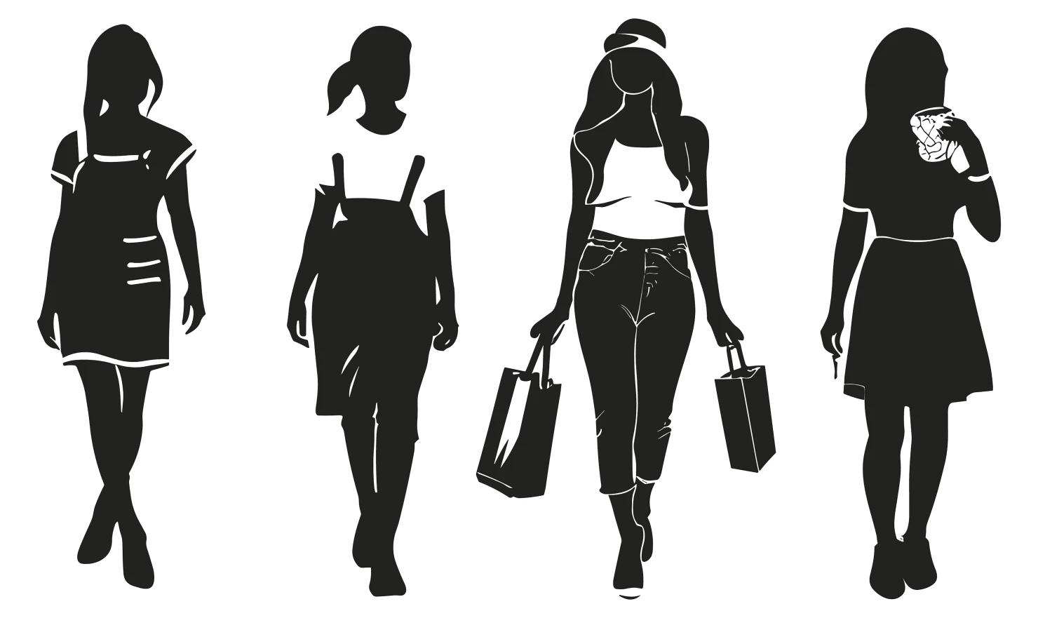 Women customizable silhouette set design #34146