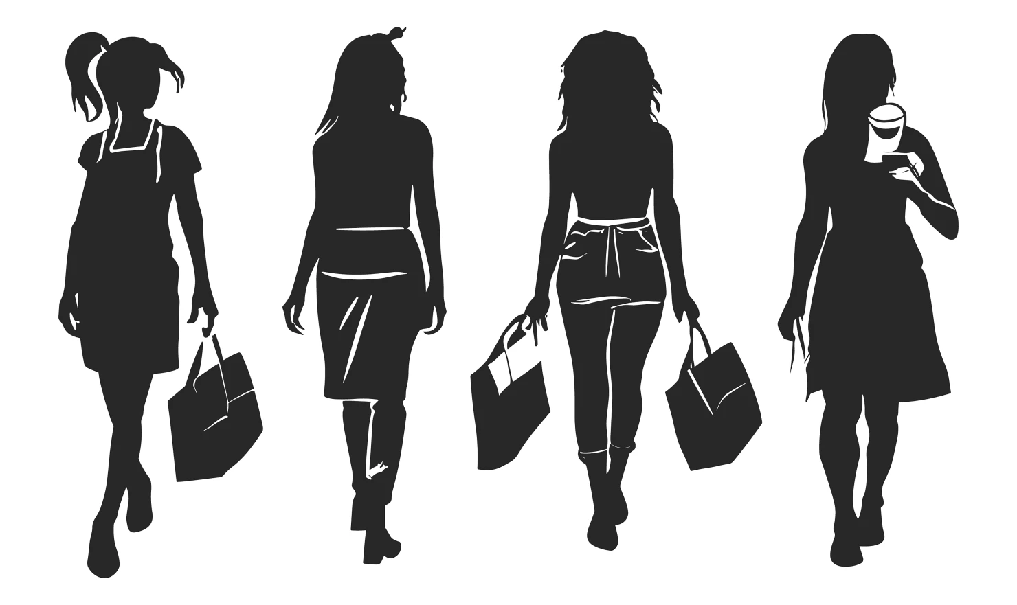 Women customizable silhouette set design #34149