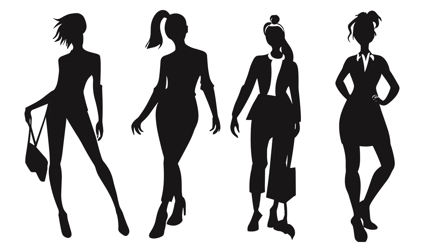 Women customizable silhouette set design #34151