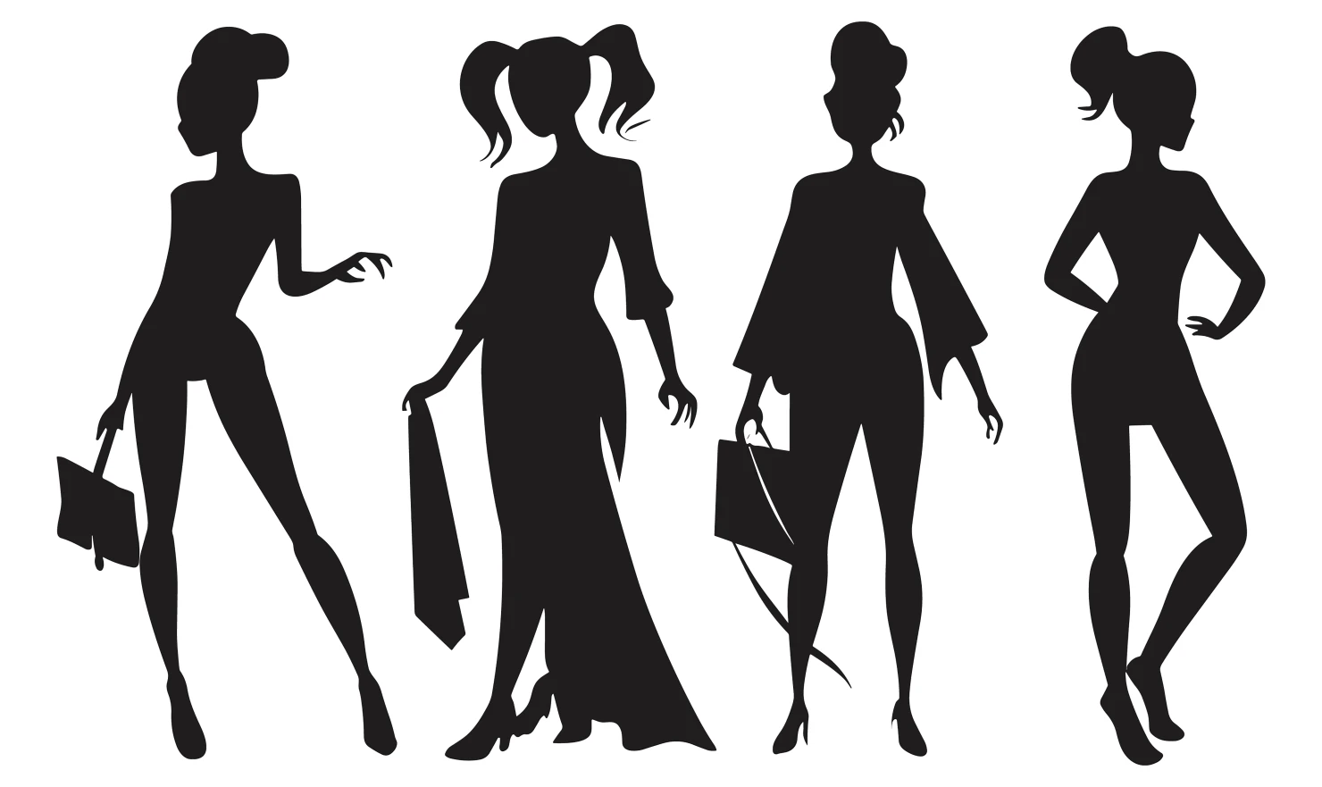 Women customizable silhouette set design #34152