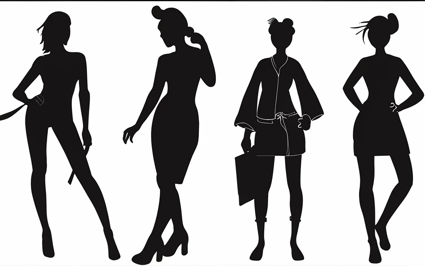 Women customizable silhouette set design #34154