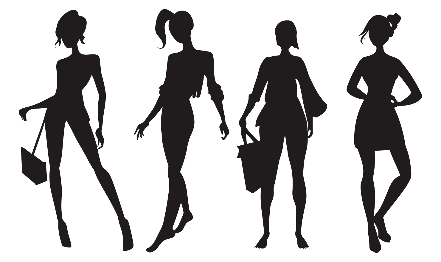 Women customizable silhouette set design #34157