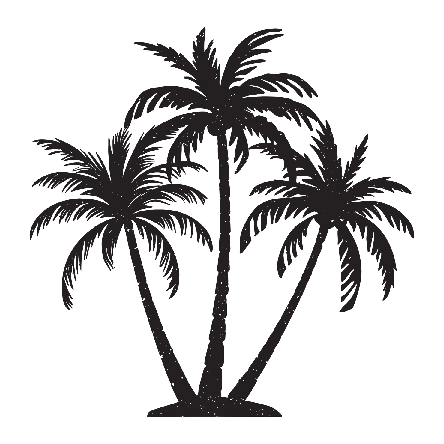 Palm customizable silhouette set design #34174