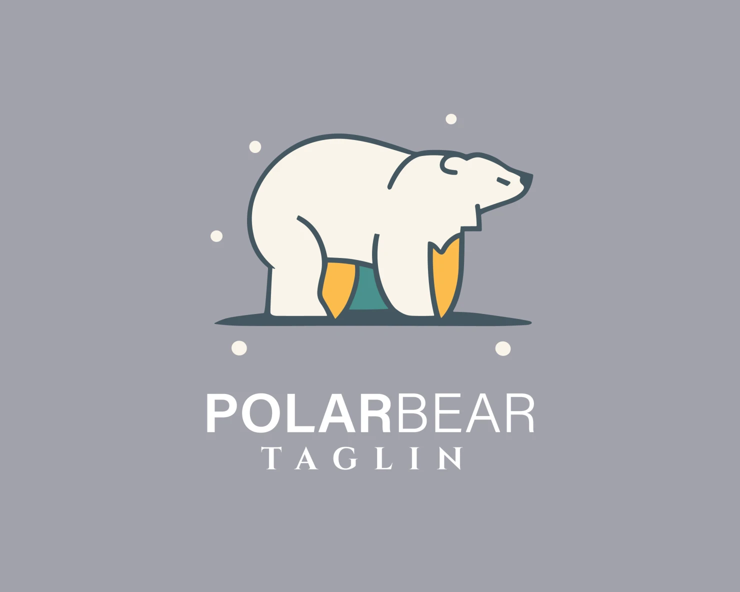 Polar bear customizable logo design #34177