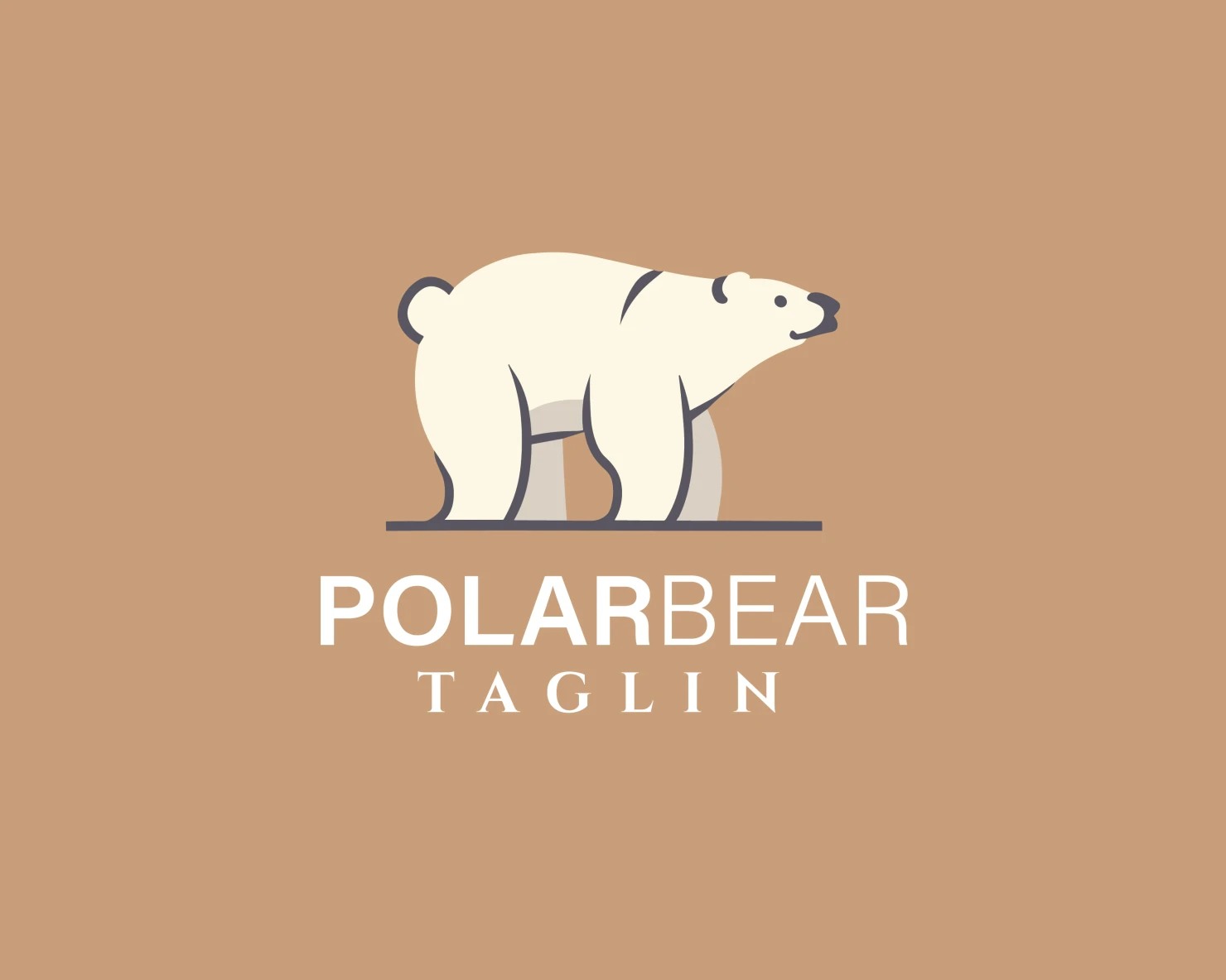 Polar bear customizable logo design #34180