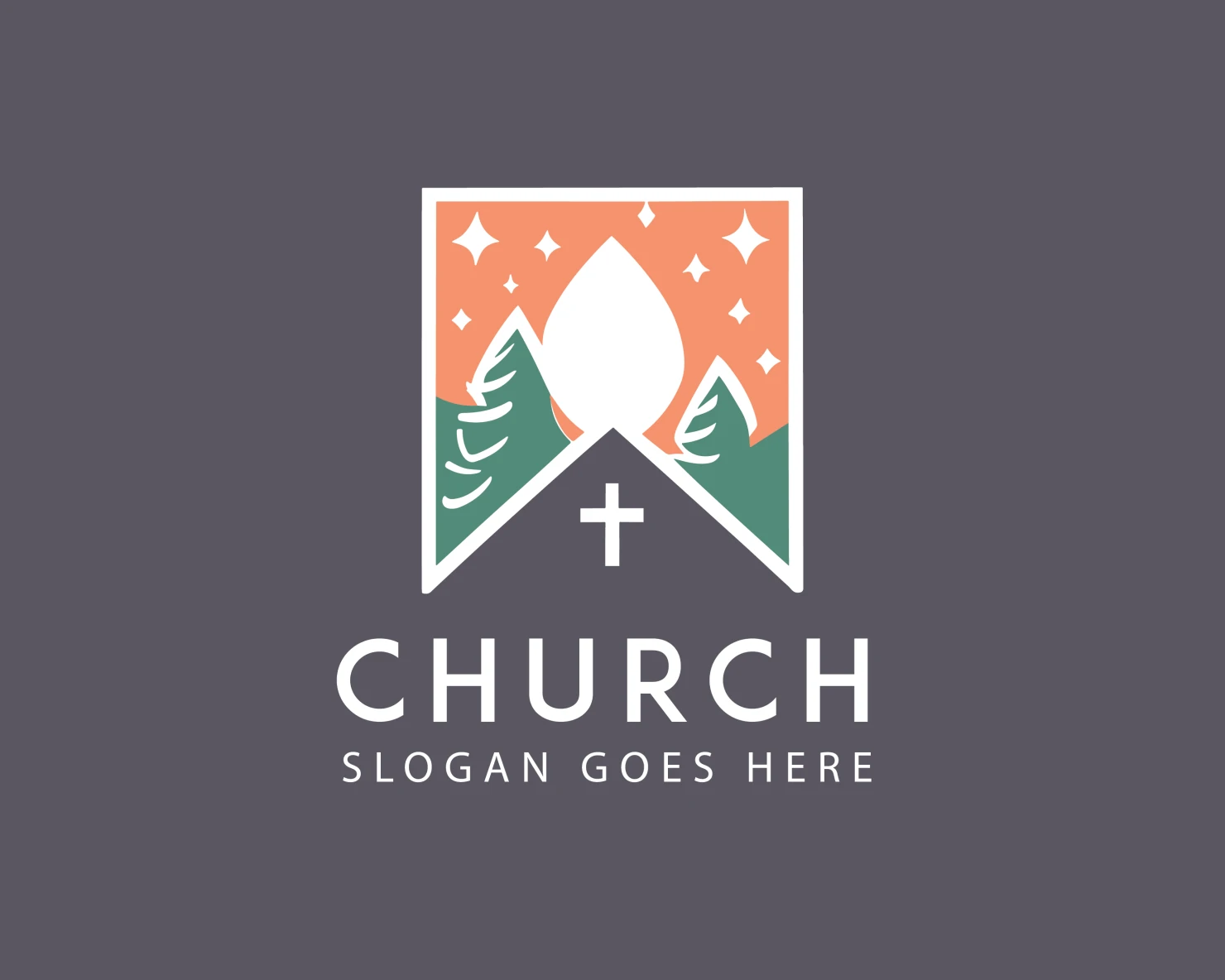 Church customizable logo design #34185