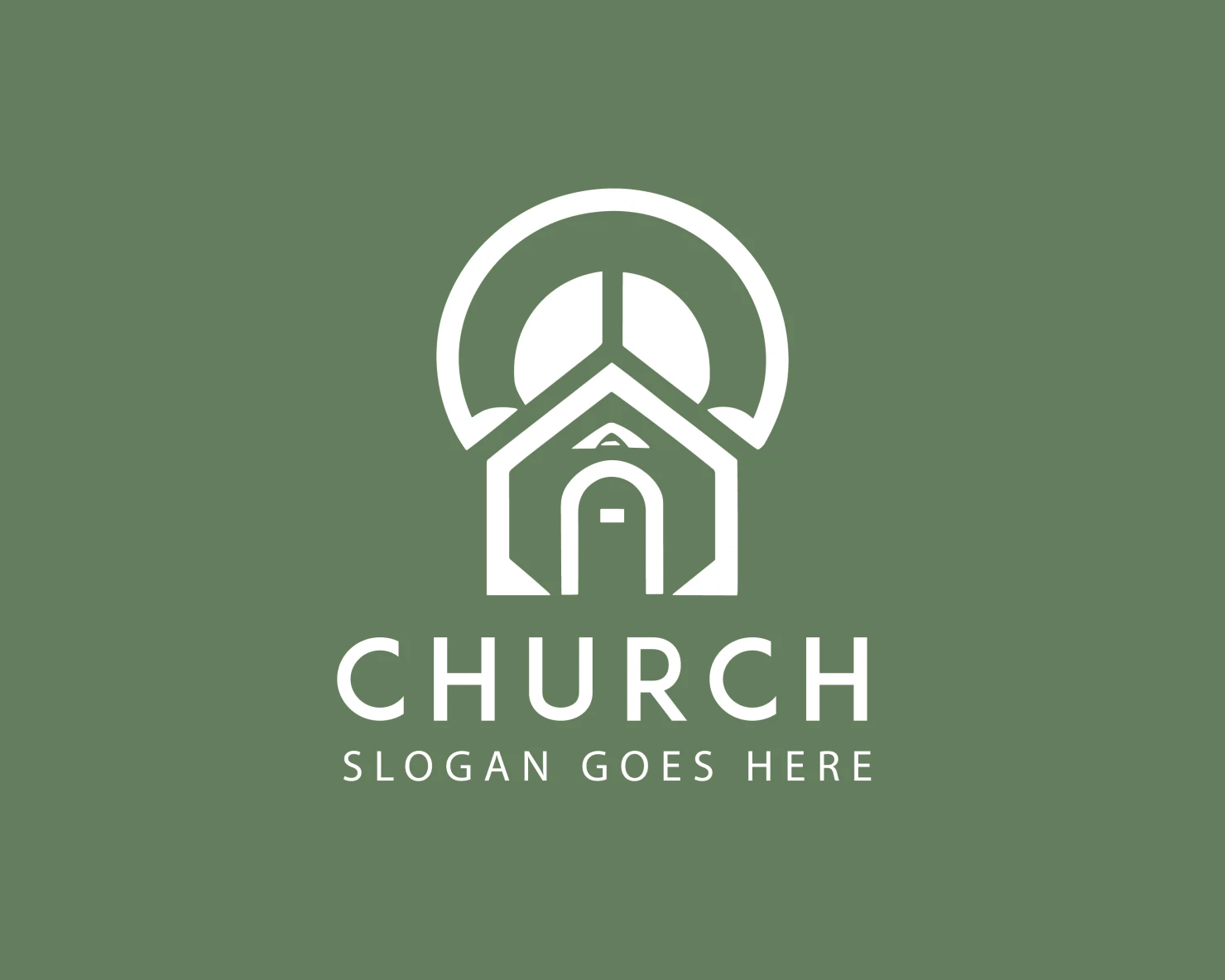 Church customizable logo design #34192