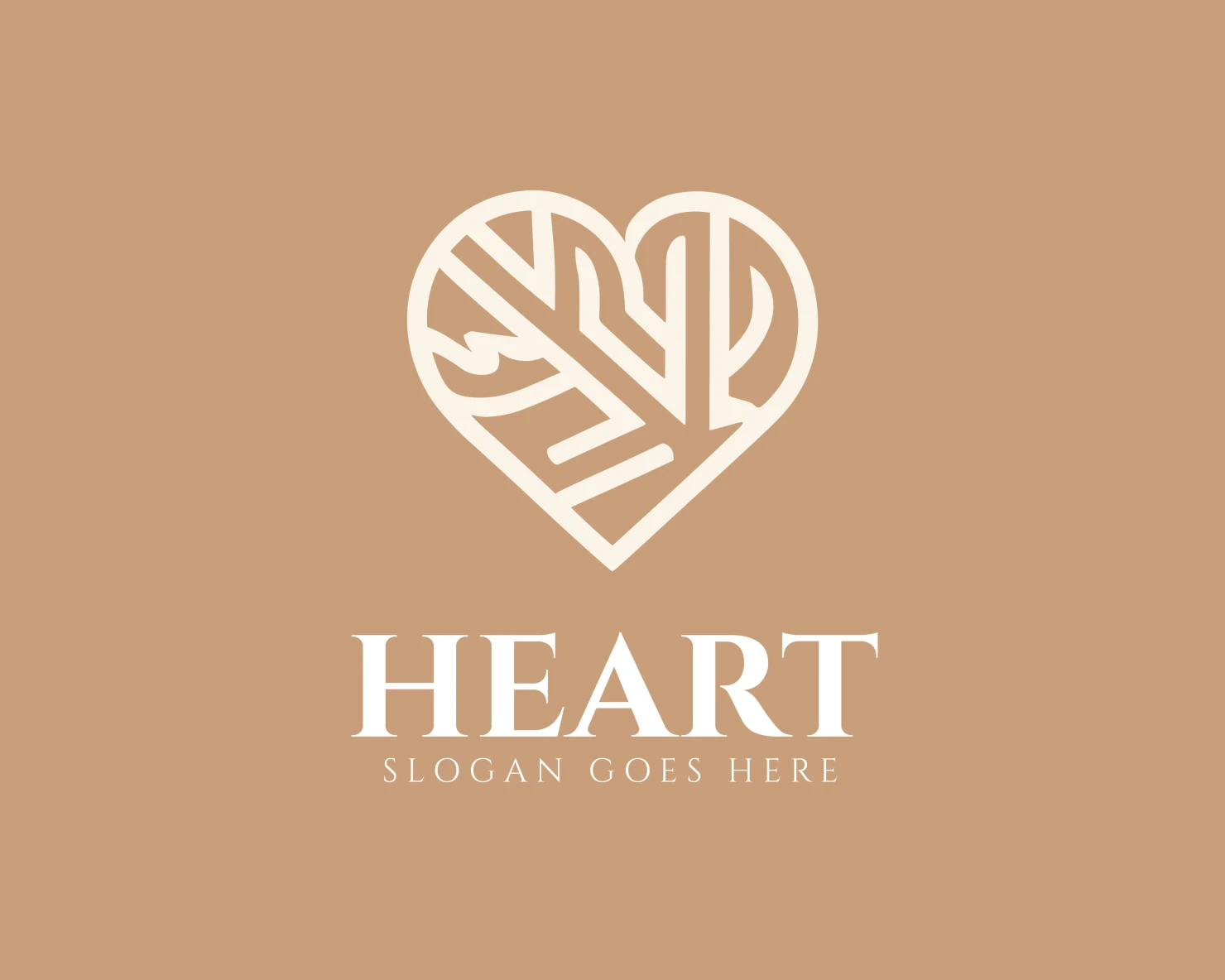 Heart customizable logo design #34242