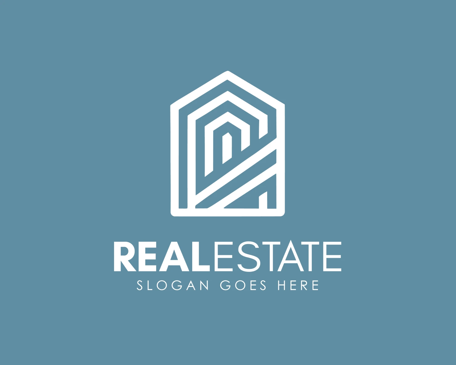 Real estate customizable logo design #34251