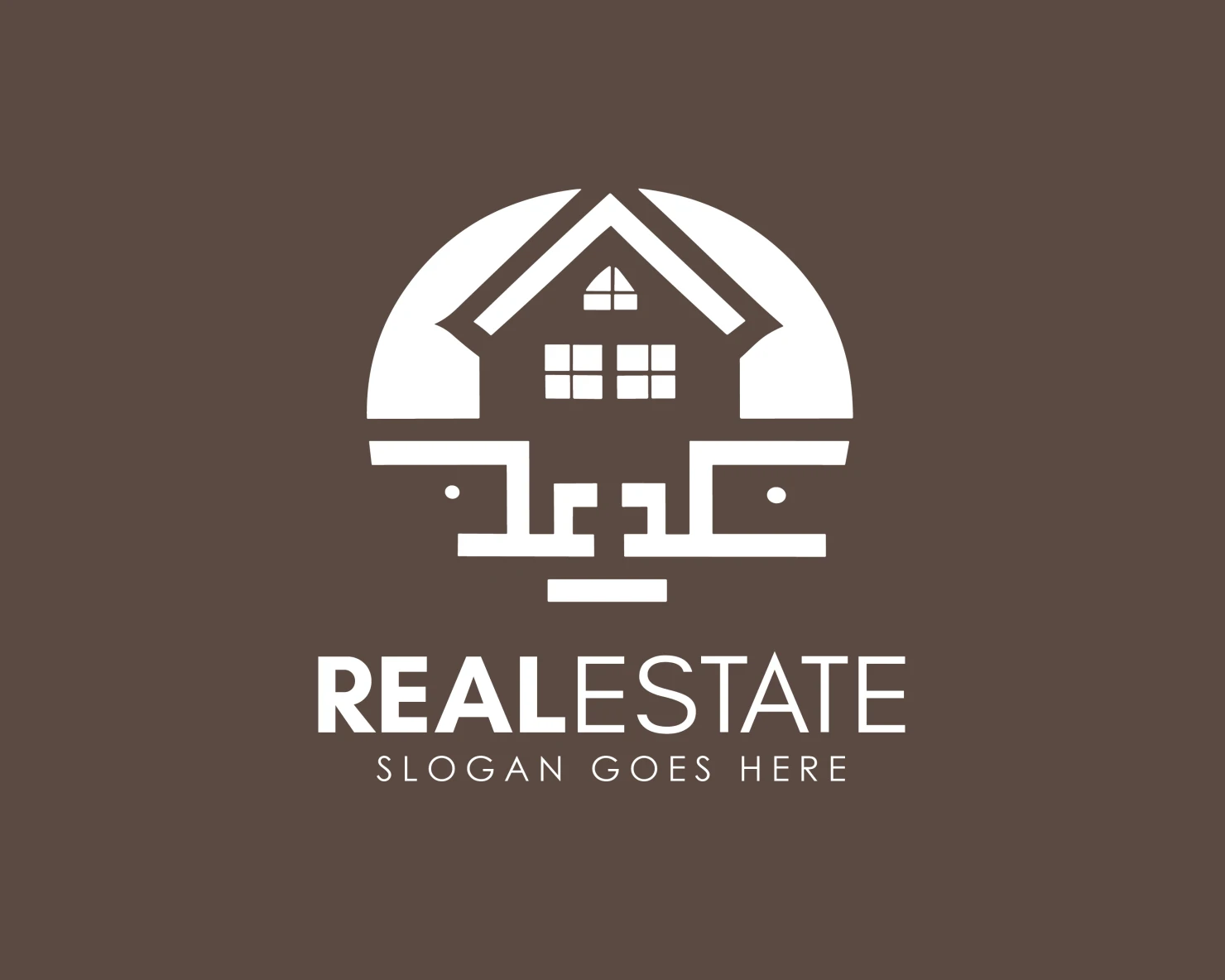 Real estate customizable logo design #34252