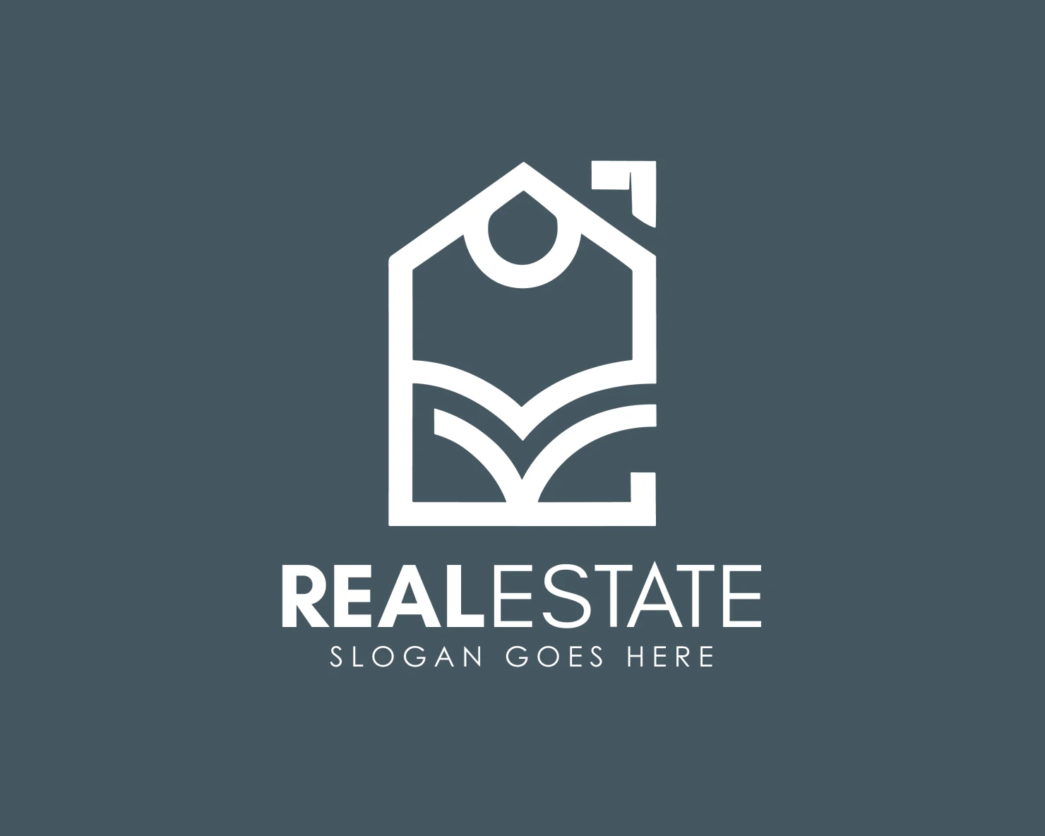 Real estate customizable logo design #34253