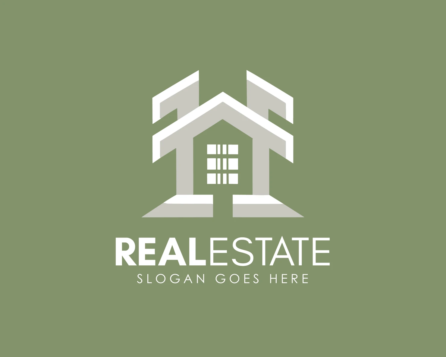 Real estate customizable logo design #34256