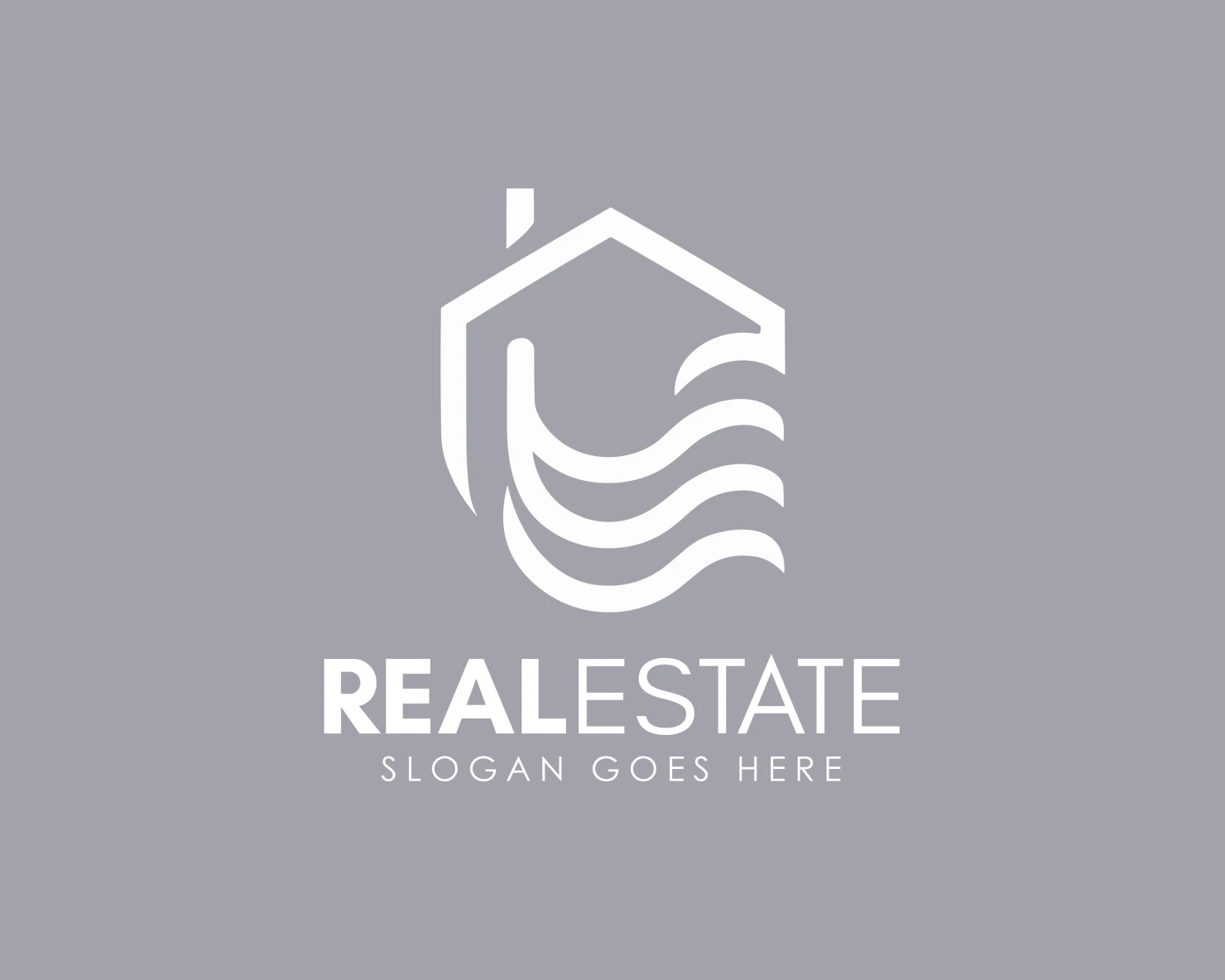 Real estate customizable logo design #34259