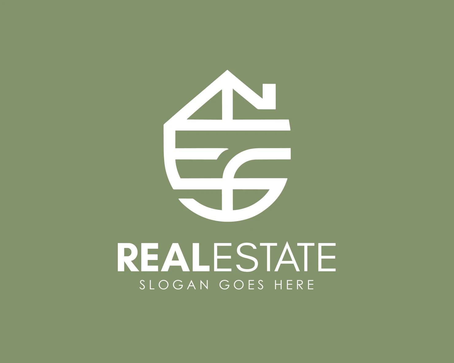 Real estate customizable logo design #34260