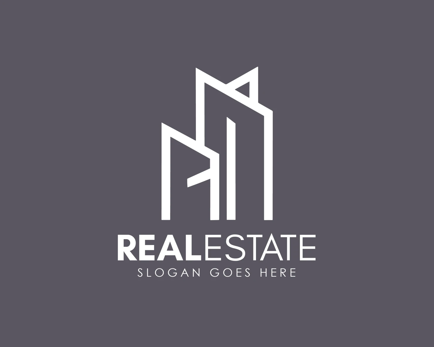 Real estate customizable logo design #34264