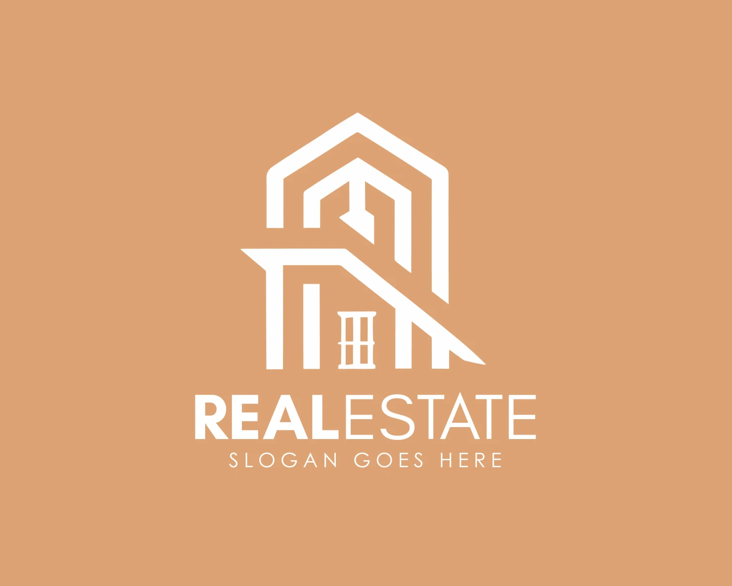 Real estate customizable logo design #34267