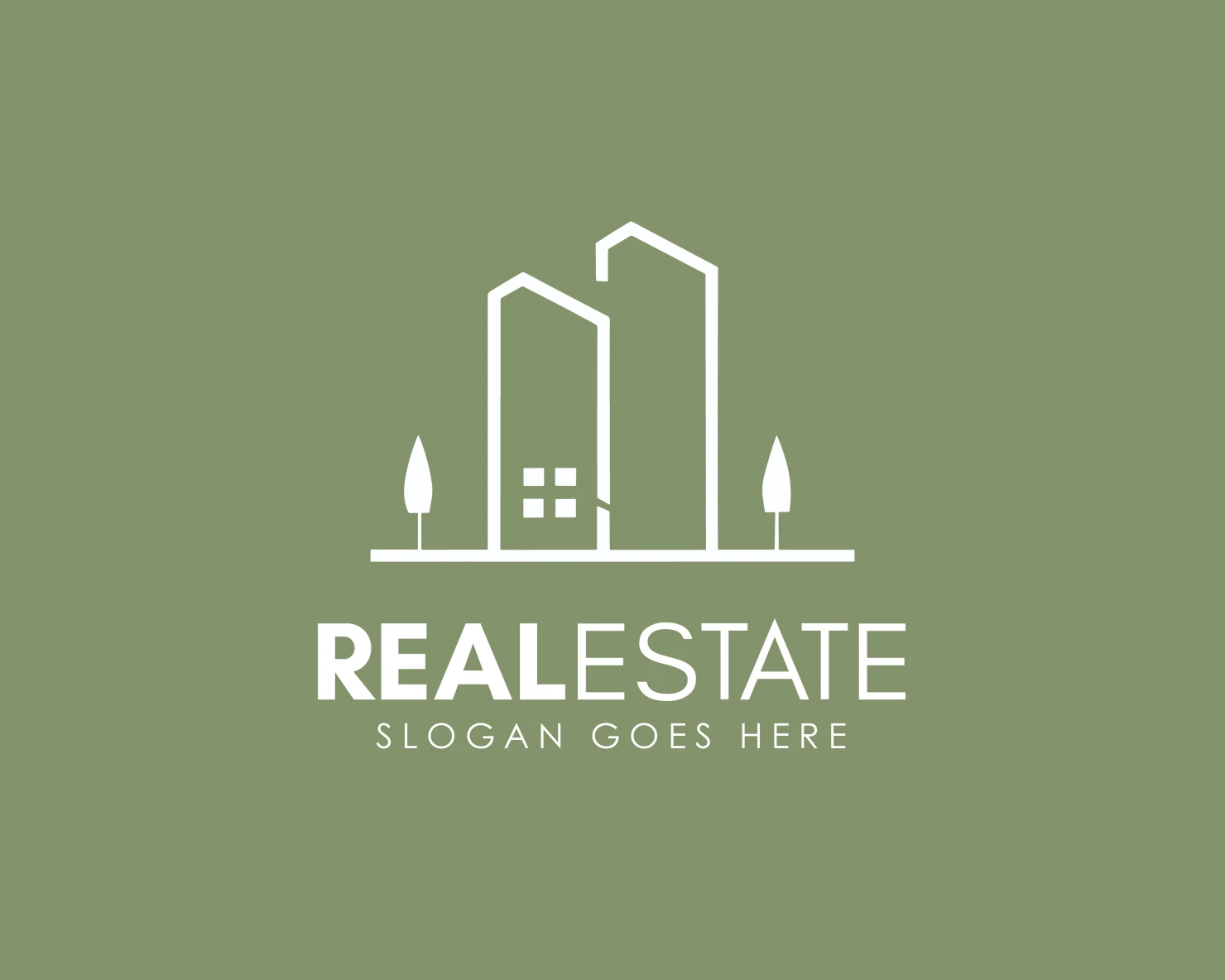 Real estate customizable logo design #34269