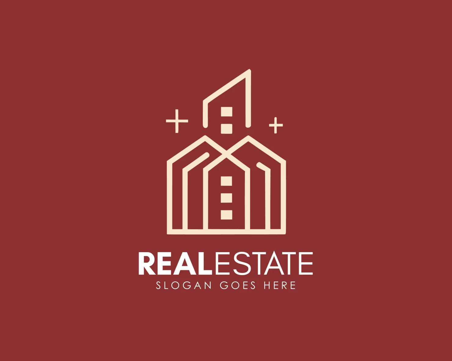 Real estate customizable logo design #34271
