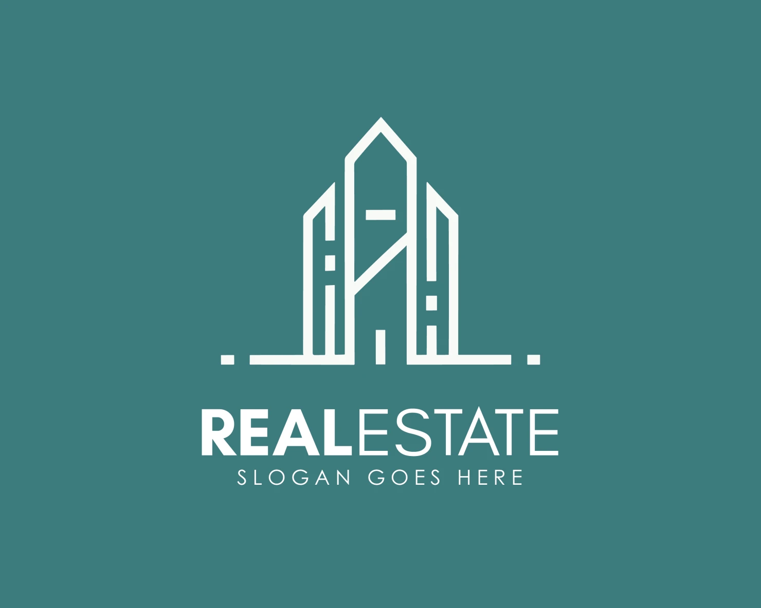 Real estate customizable logo design #34272