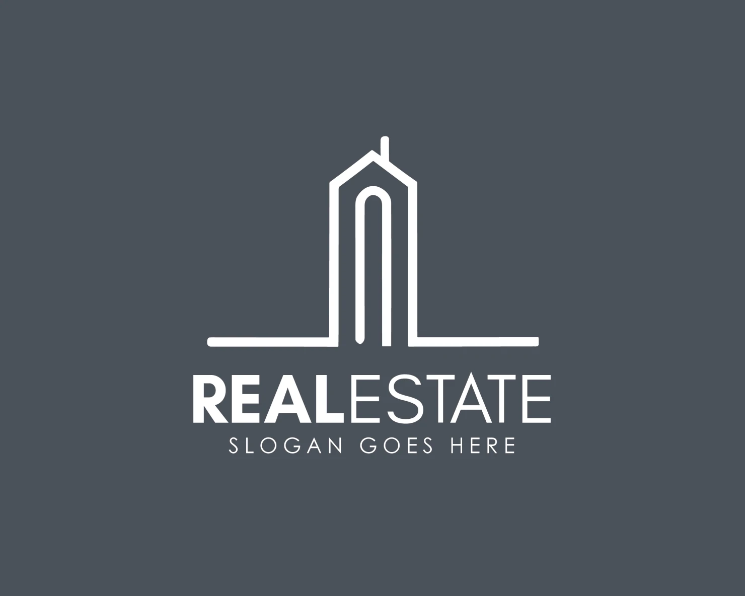 Real estate customizable logo design #34274