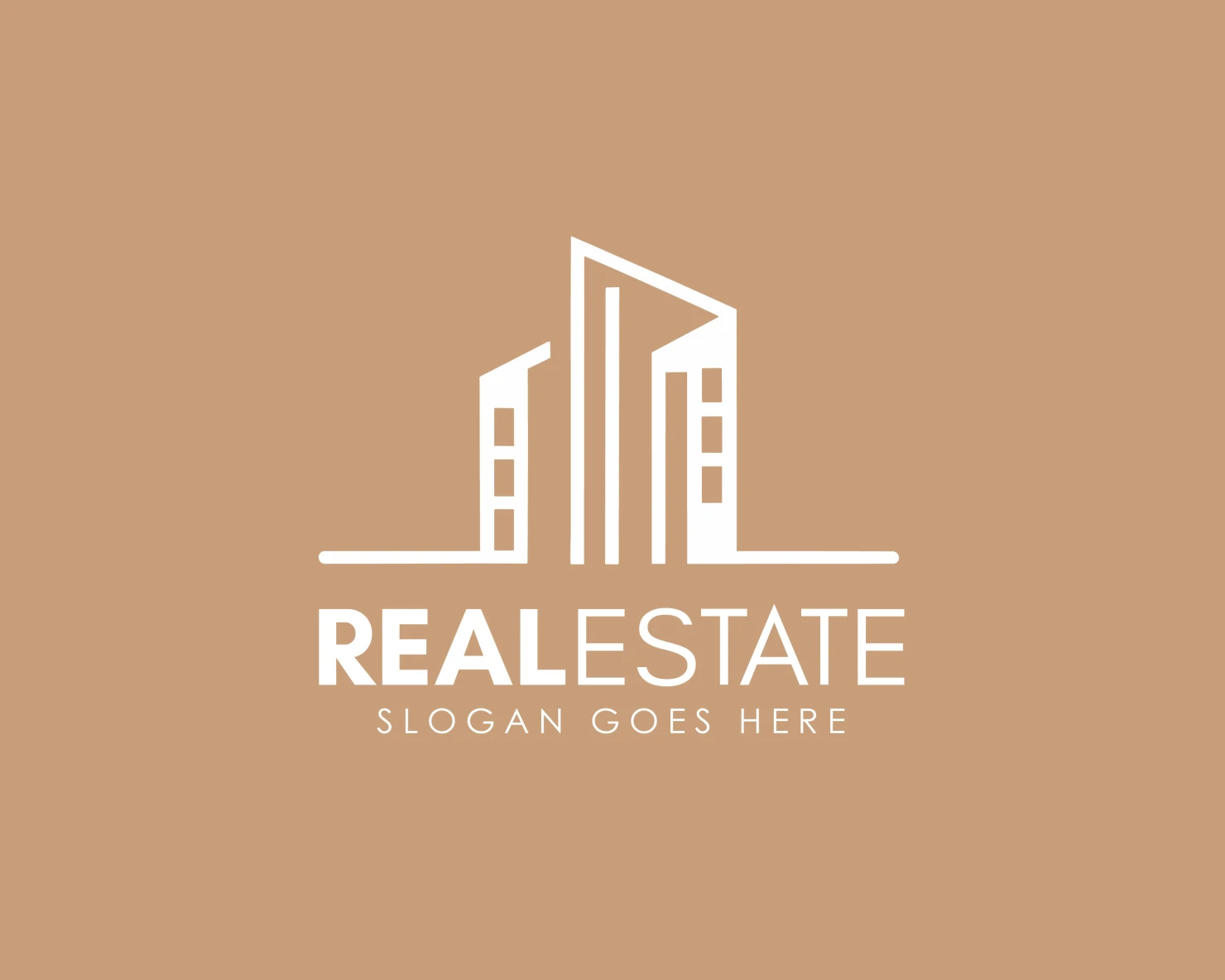 Real estate customizable logo design #34276