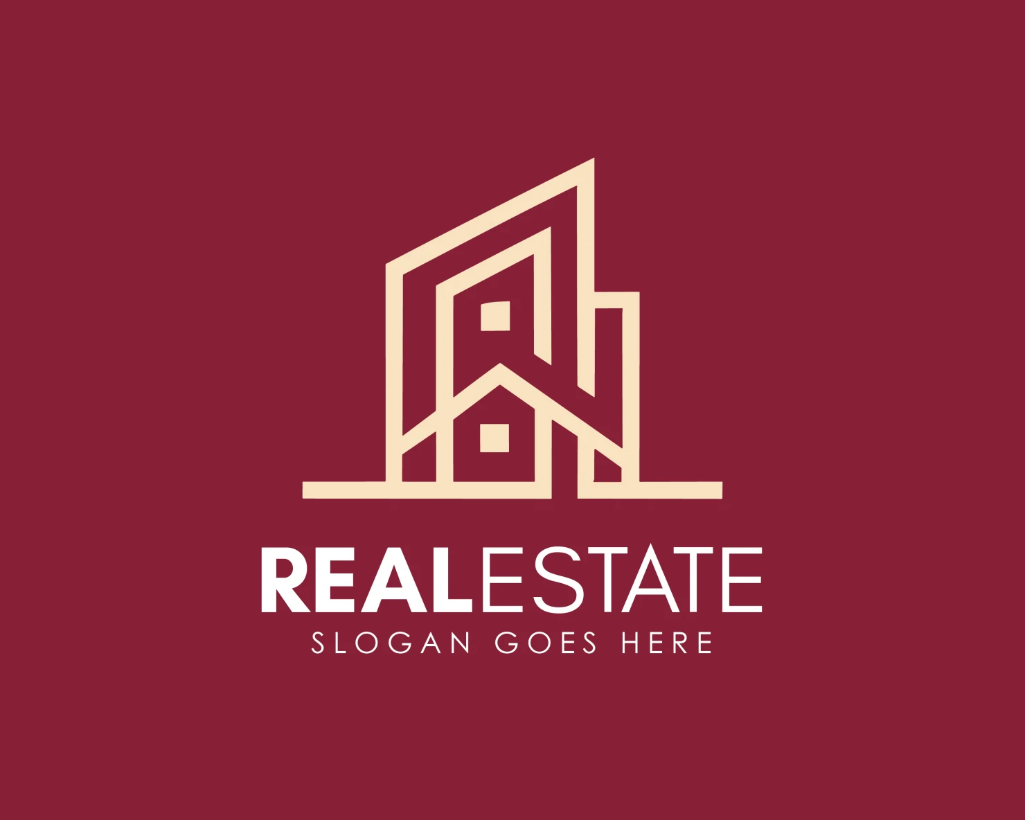 Real estate customizable logo design #34277