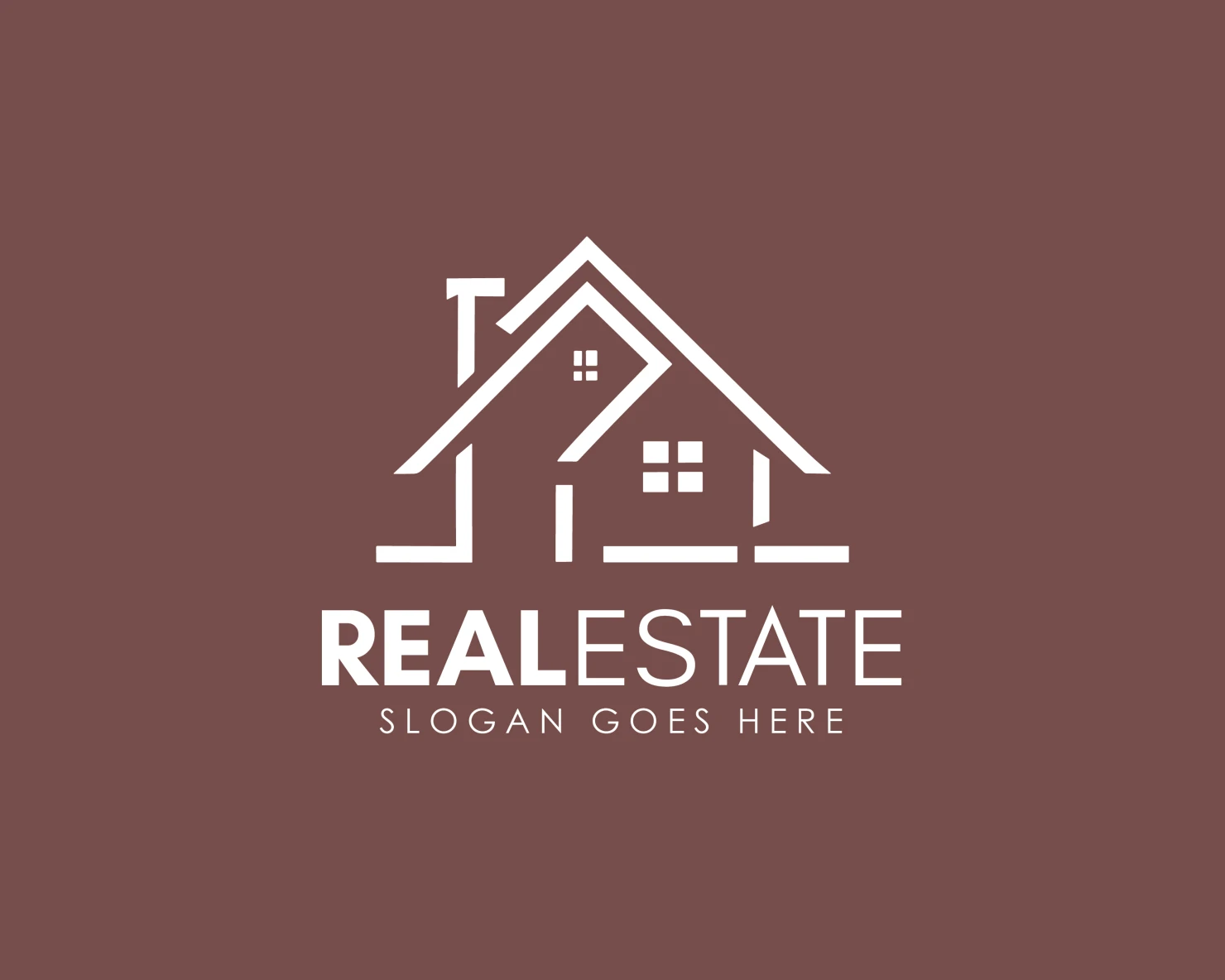 Real estate customizable logo design #34278