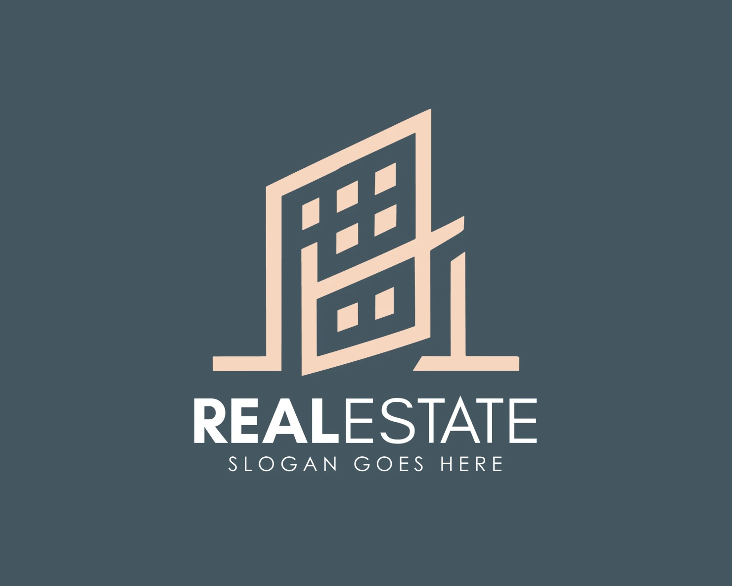 Real estate customizable logo design #34280