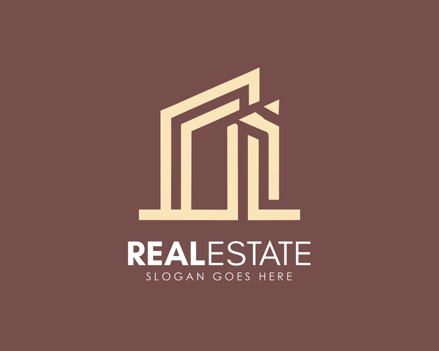 Real estate customizable logo design #34281