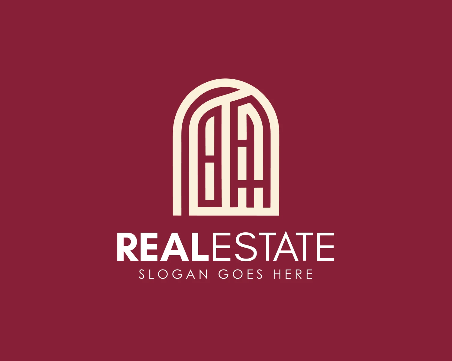 Real estate customizable logo design #34283