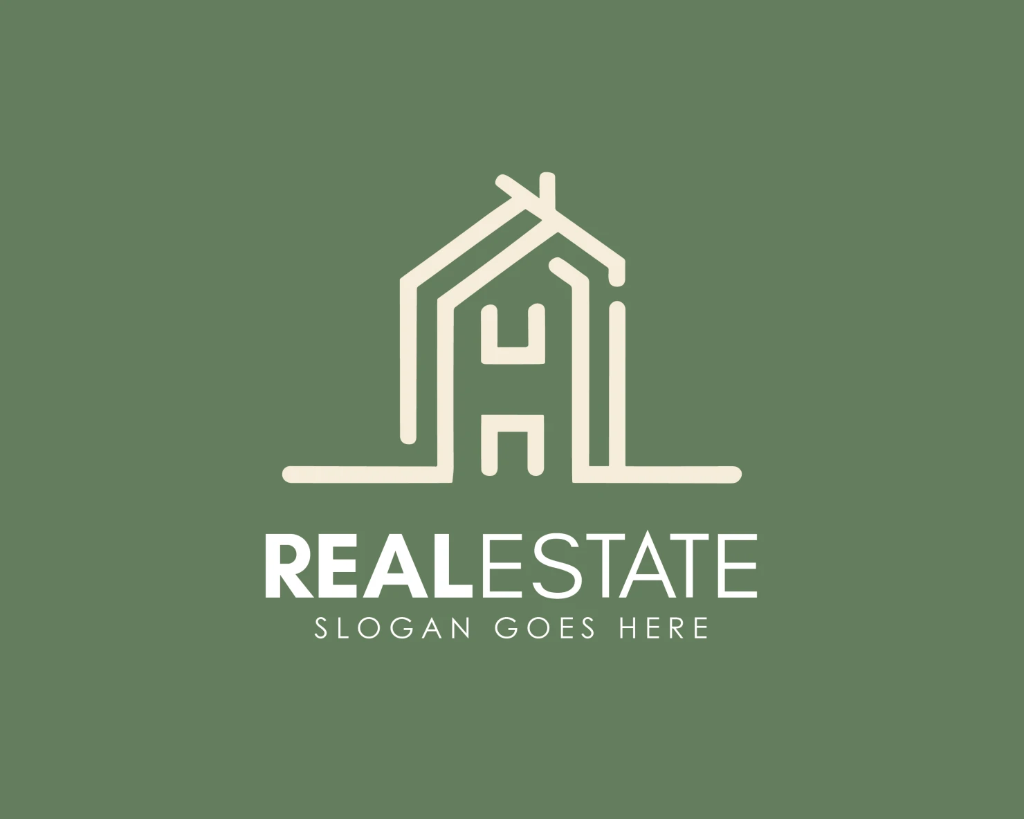 Real estate customizable logo design #34287