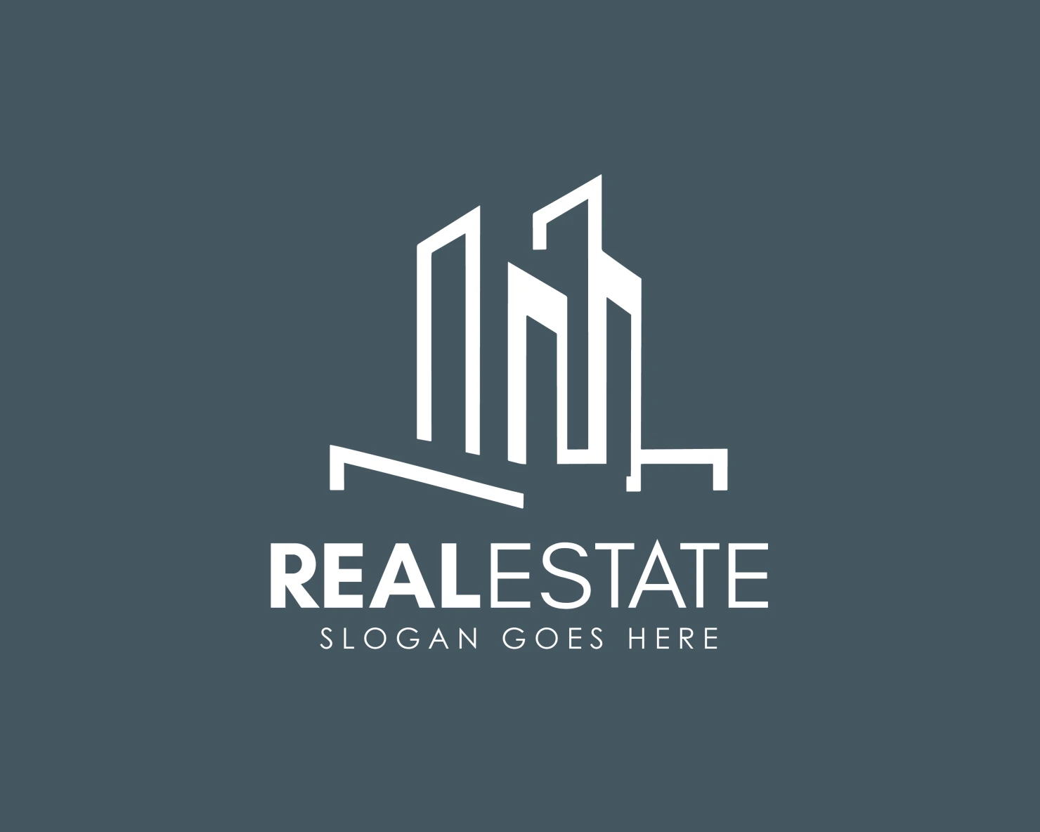 Real estate customizable logo design #34289