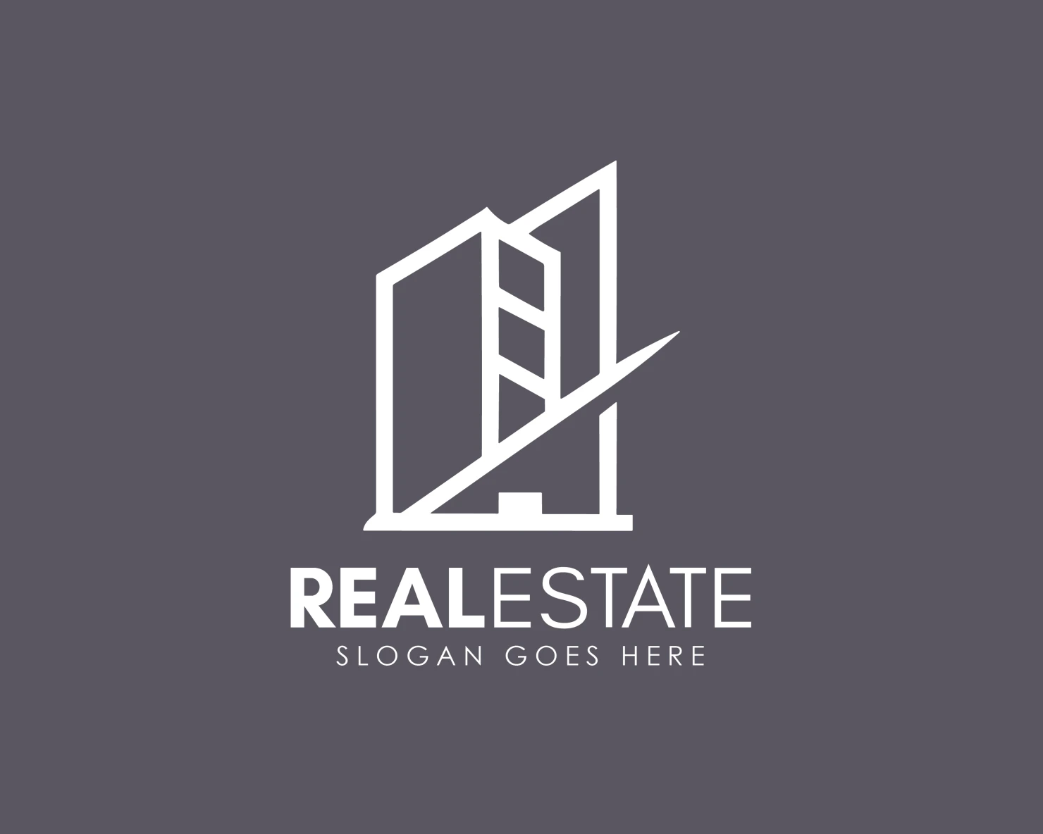 Real estate customizable logo design #34290