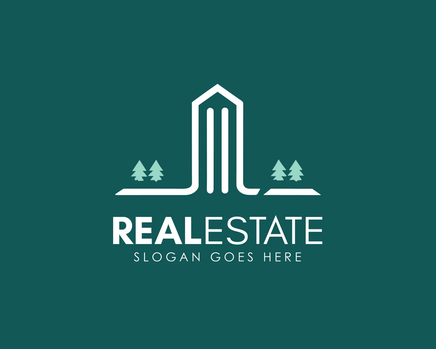 Real estate customizable logo design #34292