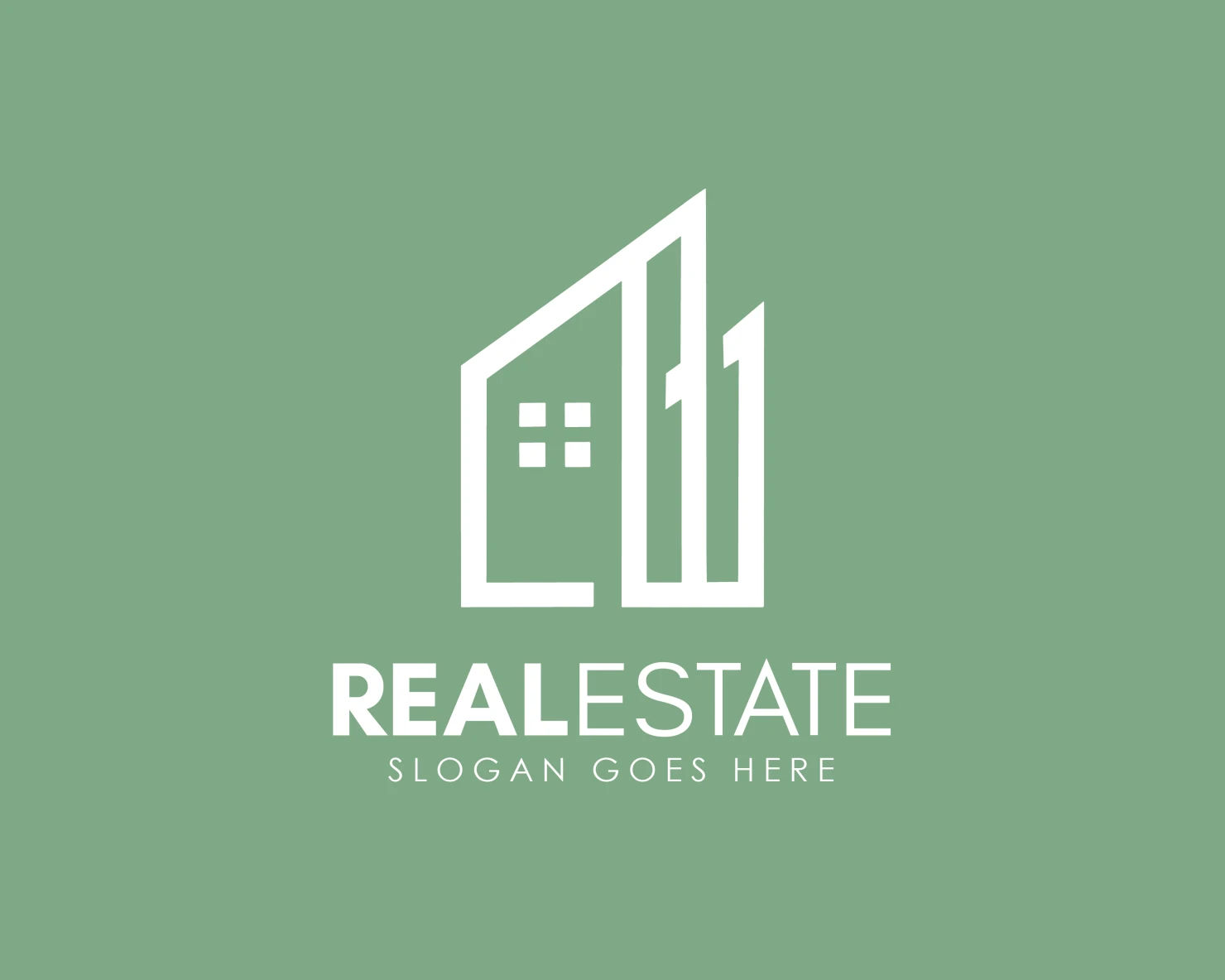Real estate customizable logo design #34293