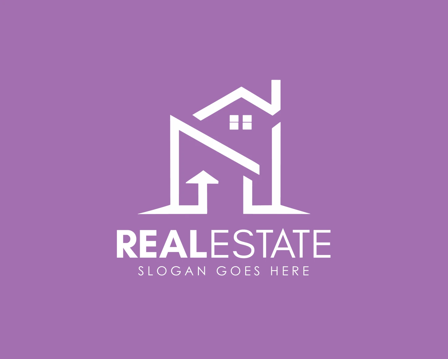 Real estate customizable logo design #34294