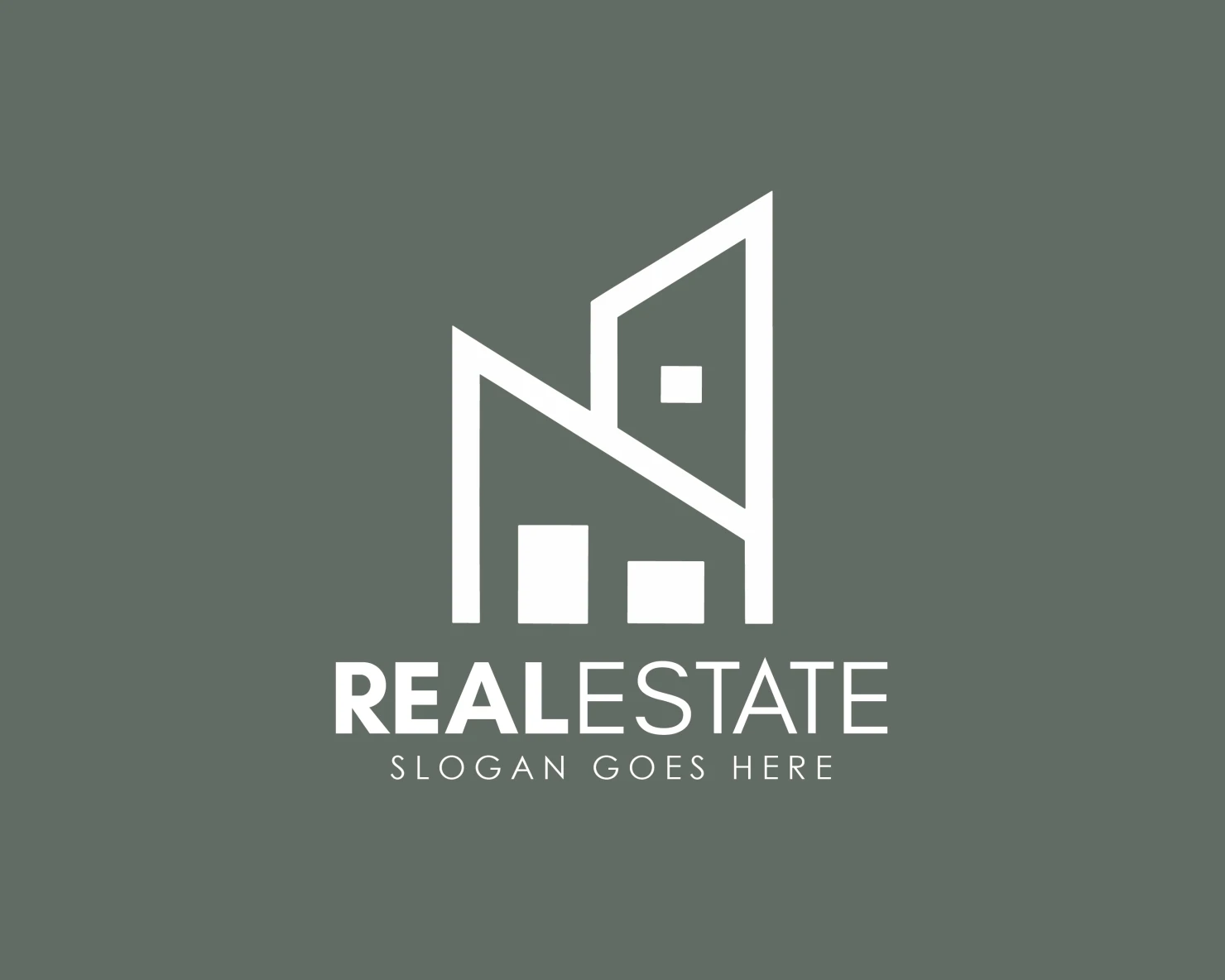 Real estate customizable logo design #34296