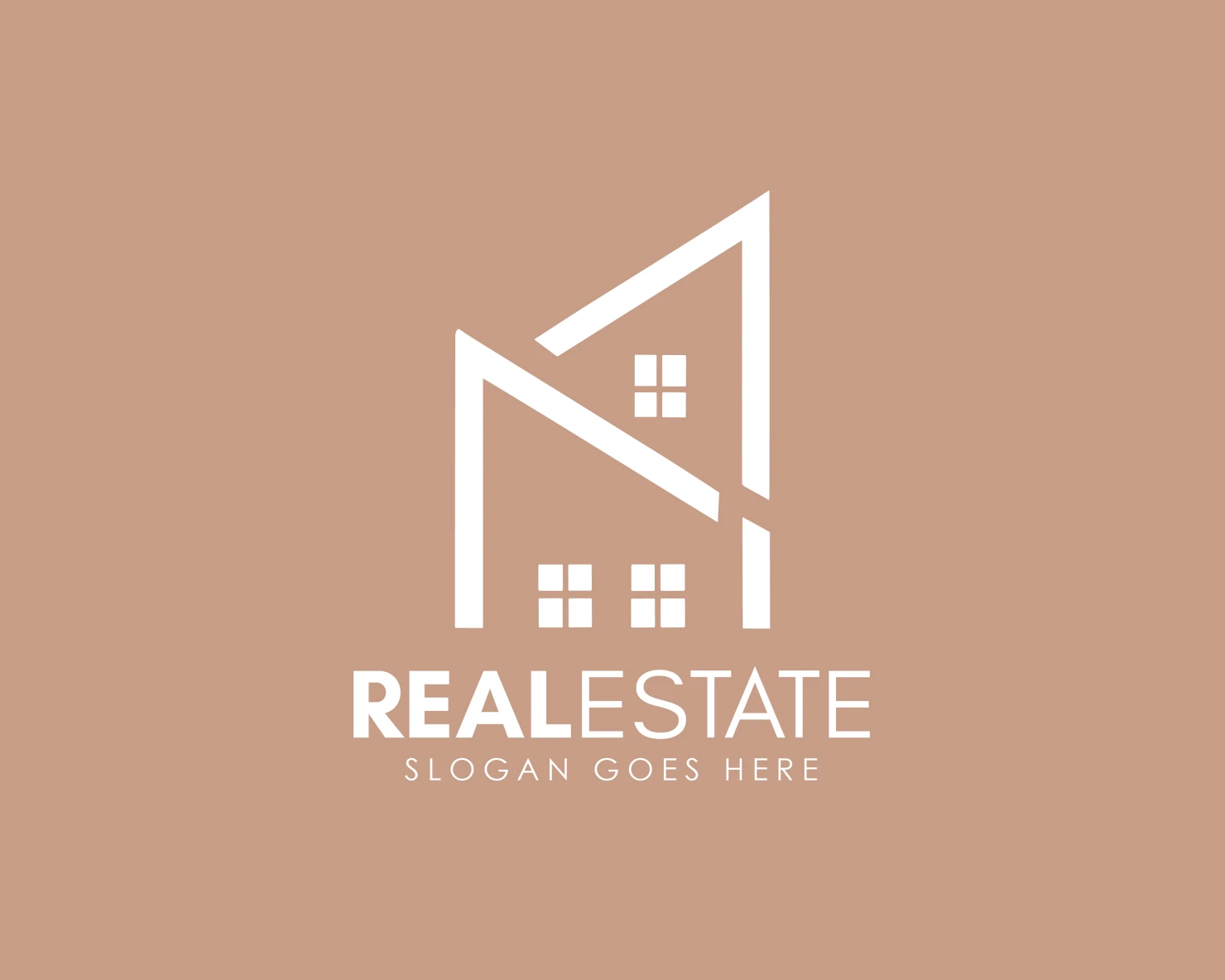 Real estate customizable logo design #34297