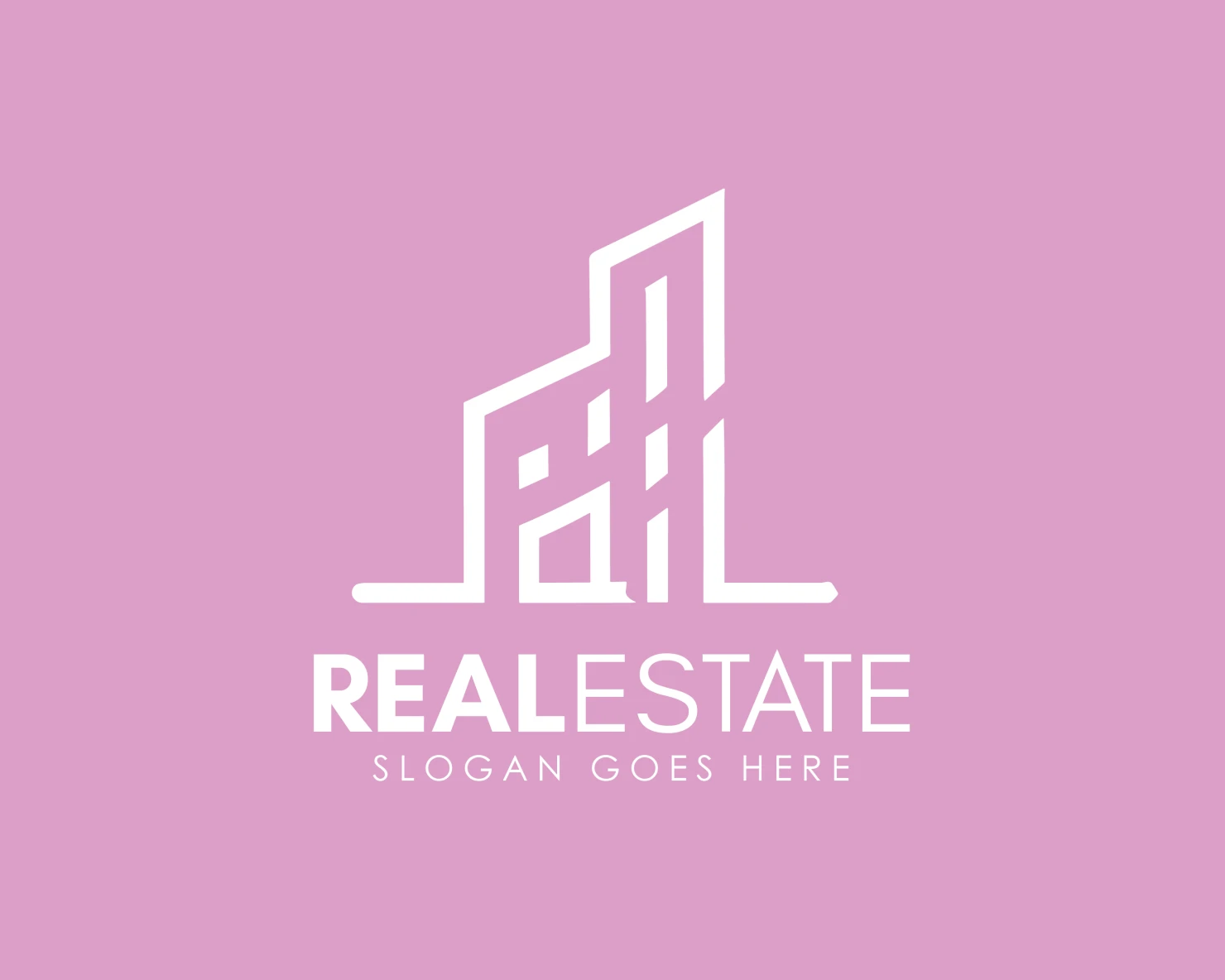 Real estate customizable logo design #34299