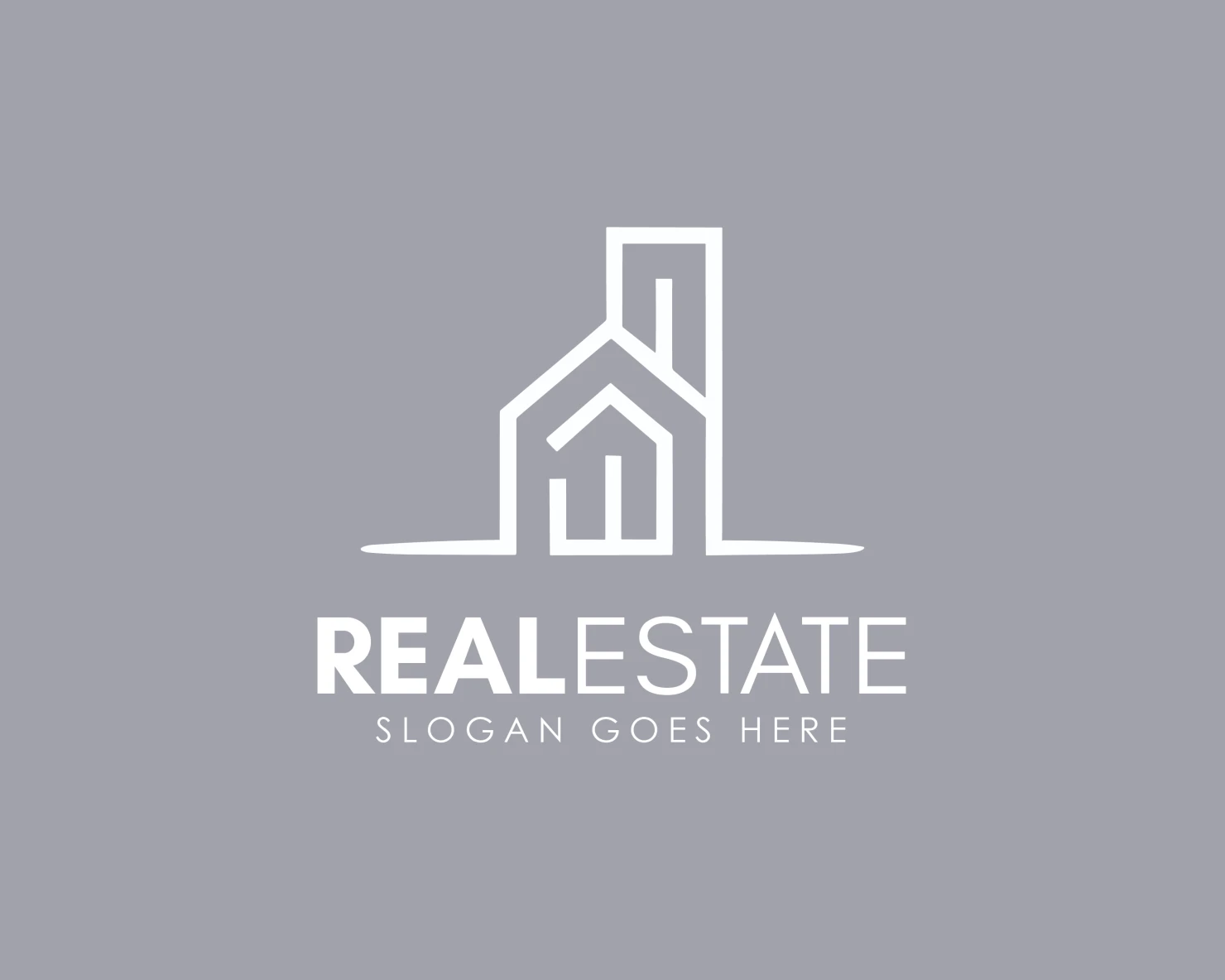 Real estate customizable logo design #34300
