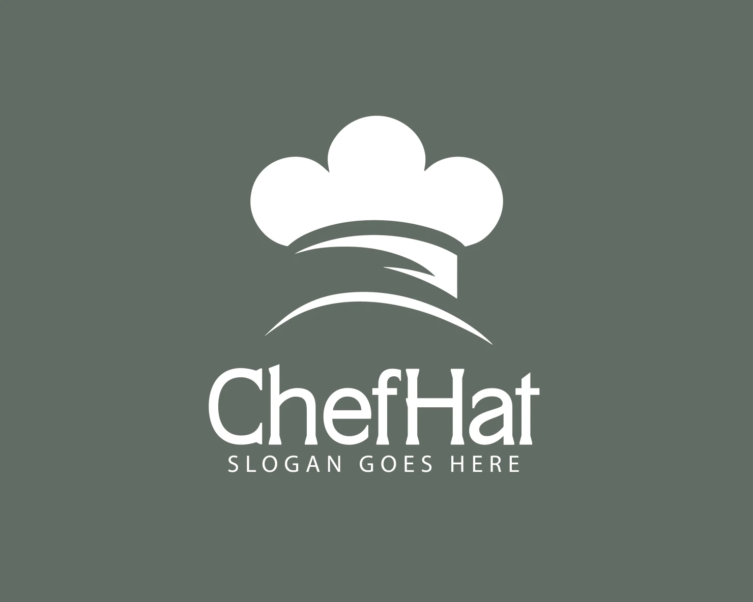 chef hat customizable logo design #34304