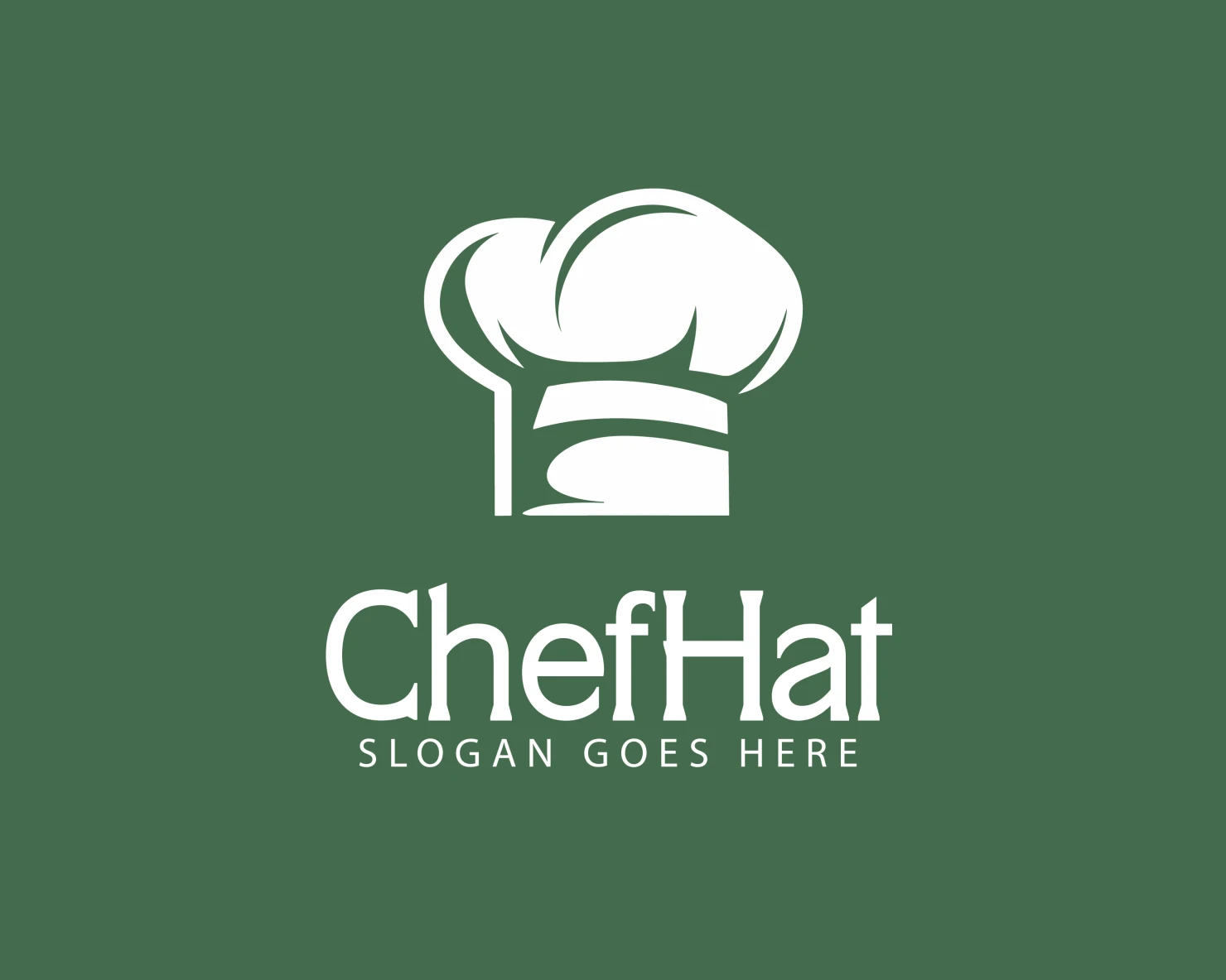 chef hat customizable logo design #34310