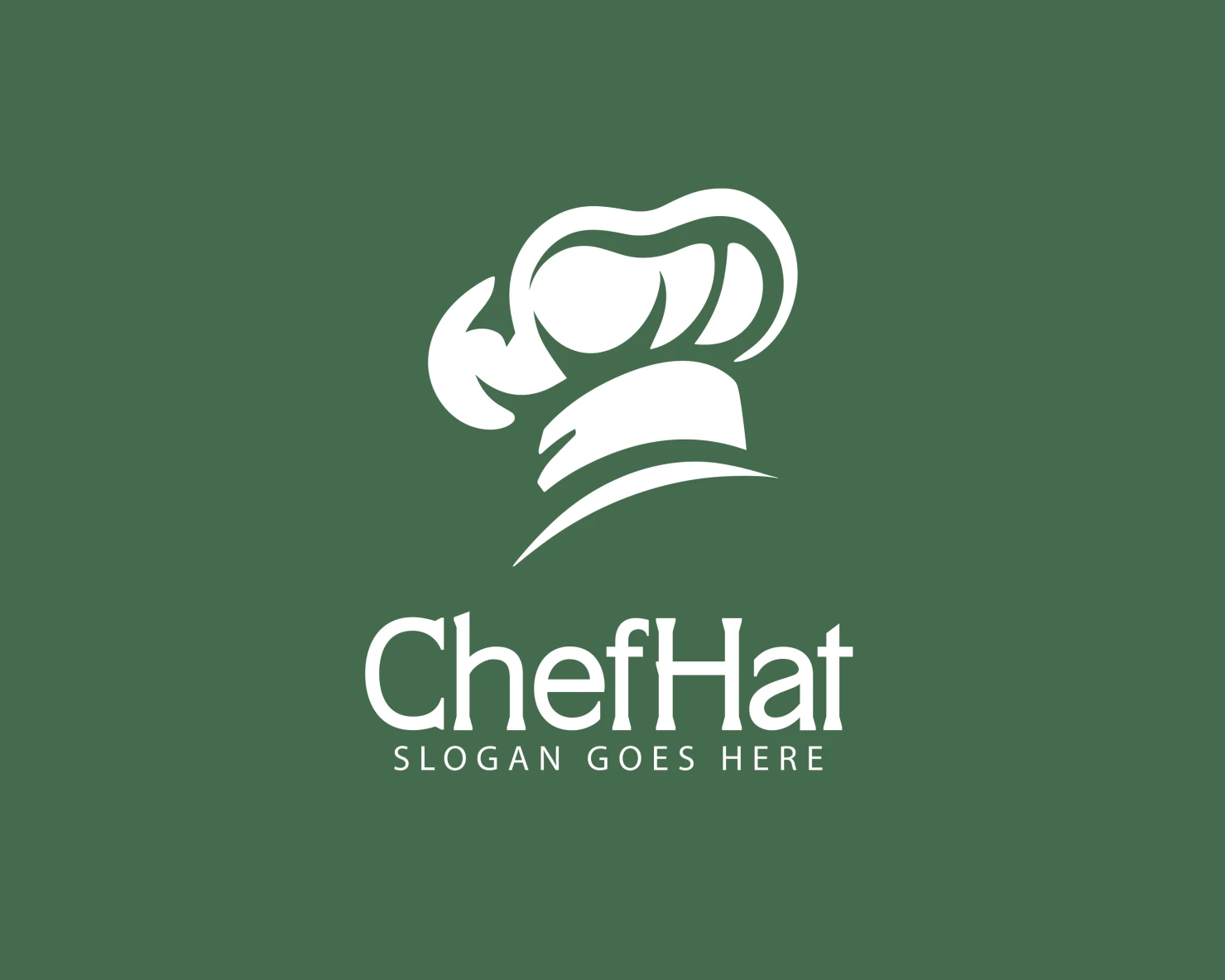 chef hat customizable logo design #34317