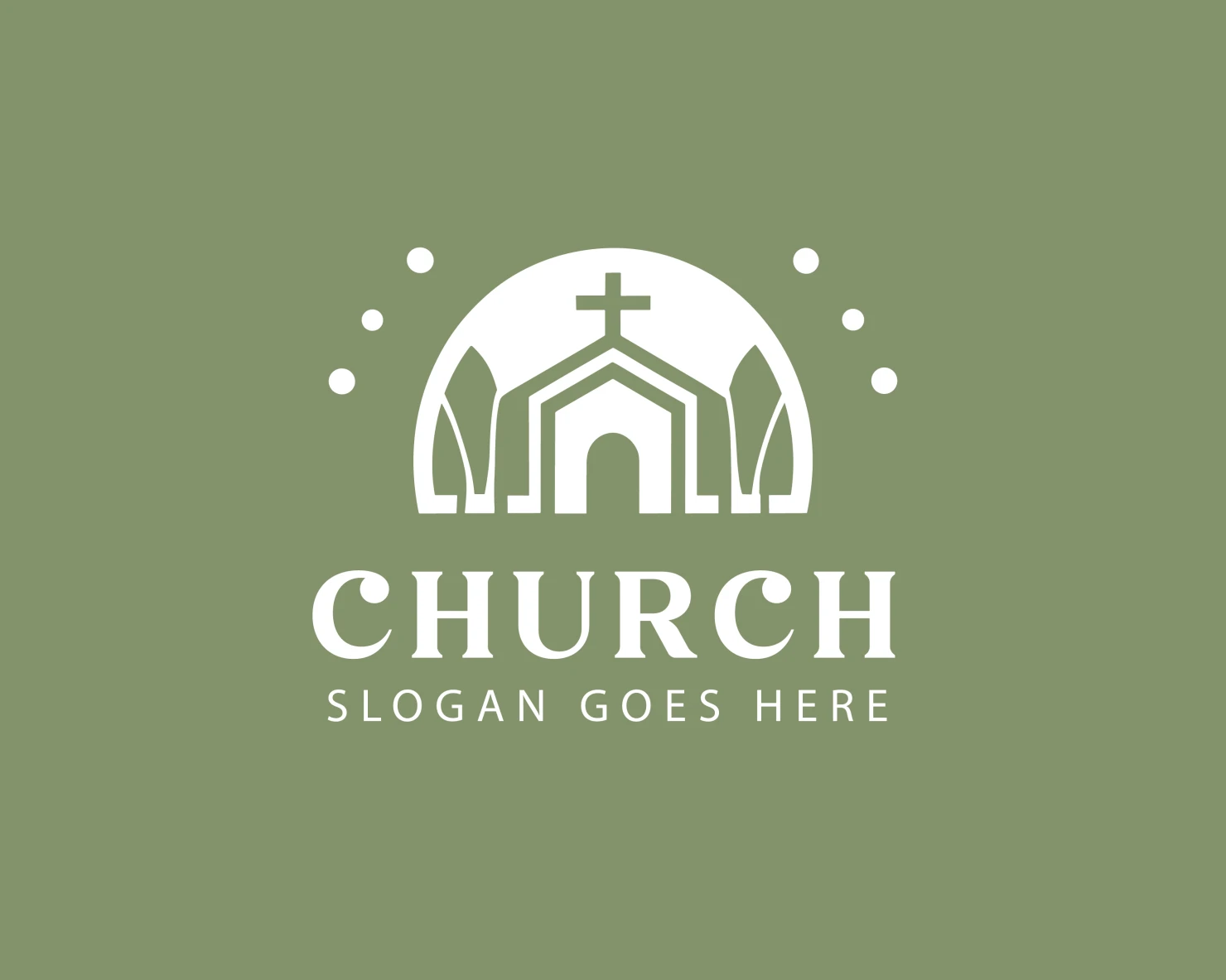 Church customizable logo design #34327