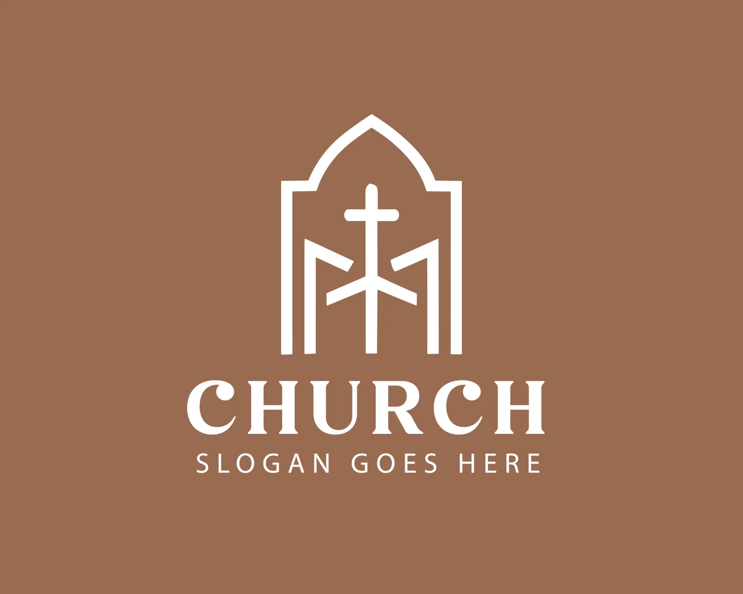 Church customizable logo design #34336