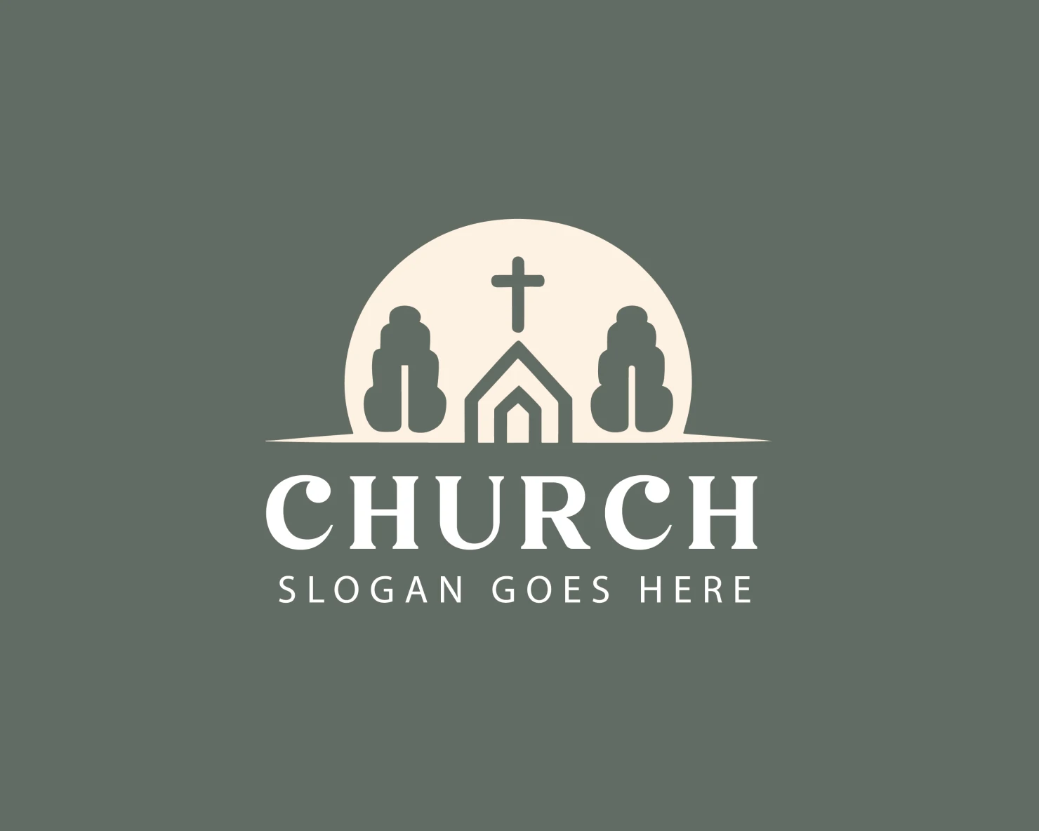 Church customizable logo design #34337