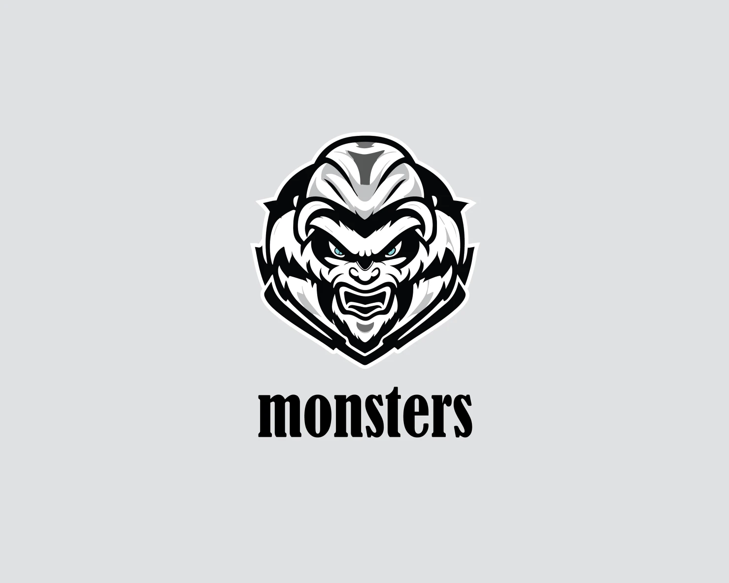 Monsters customizable logo design #34348