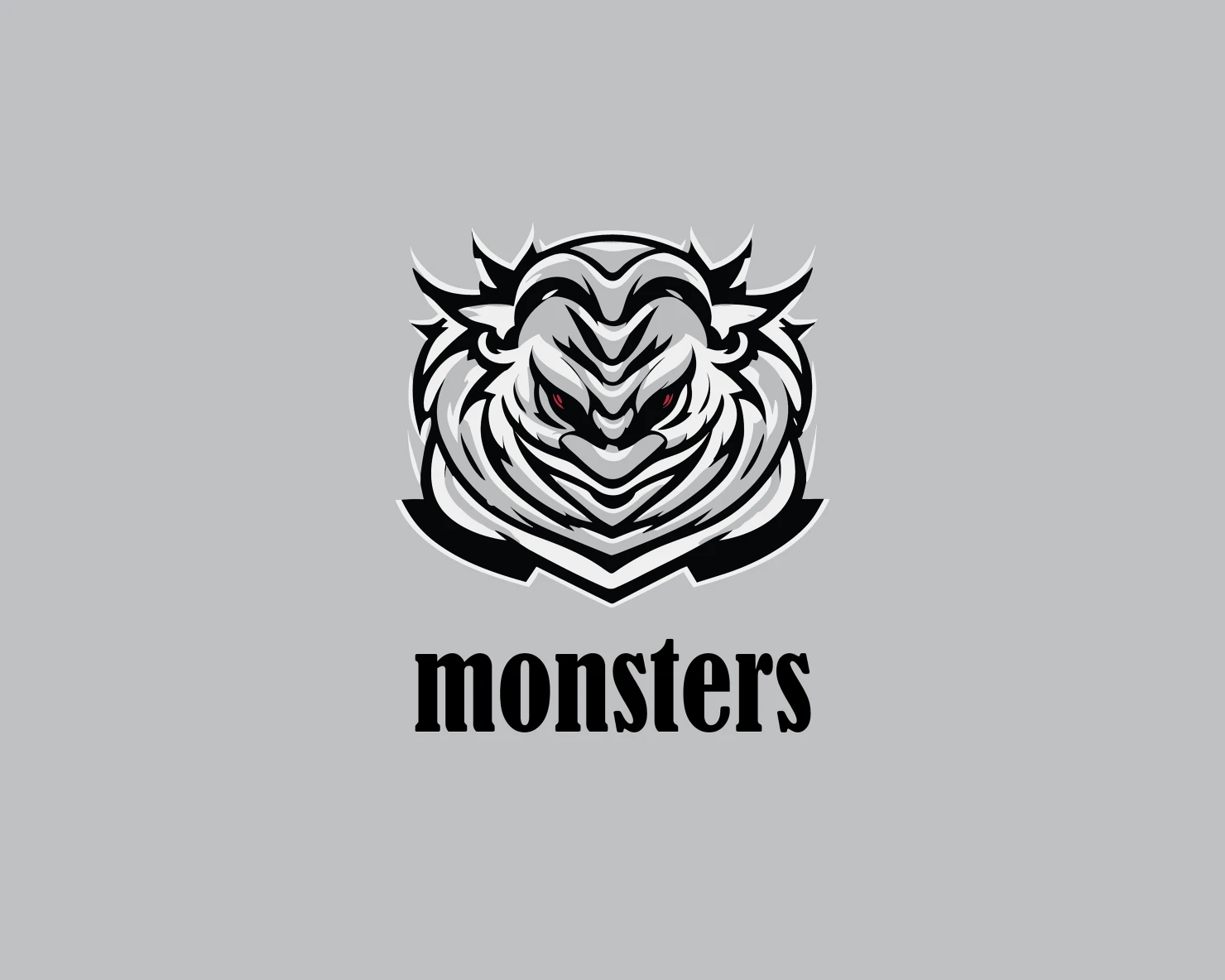 Monsters customizable logo design #34349