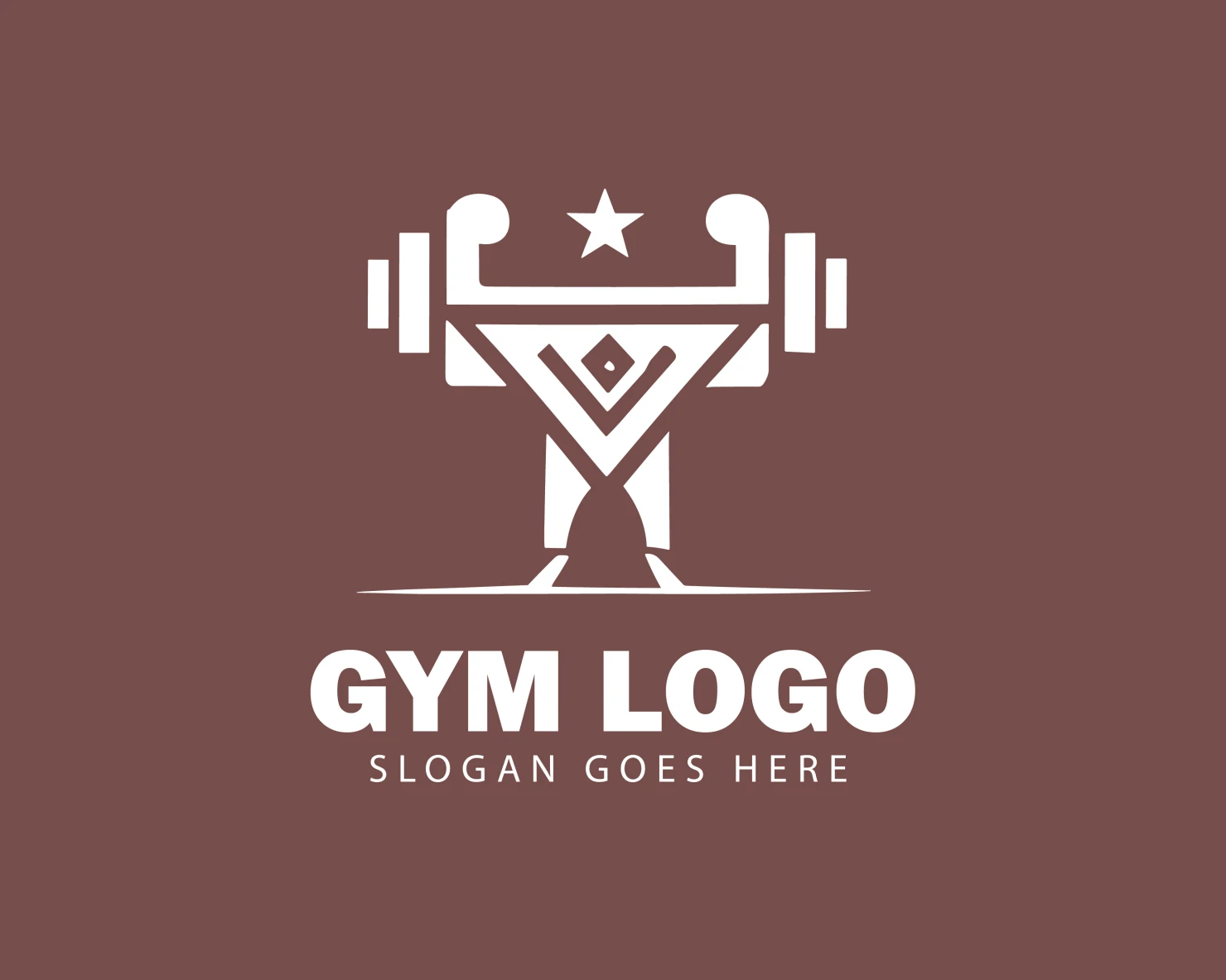Gym customizable logo design #34352
