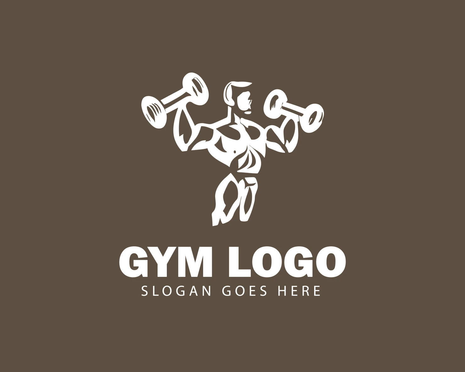 Gym customizable logo design #34353